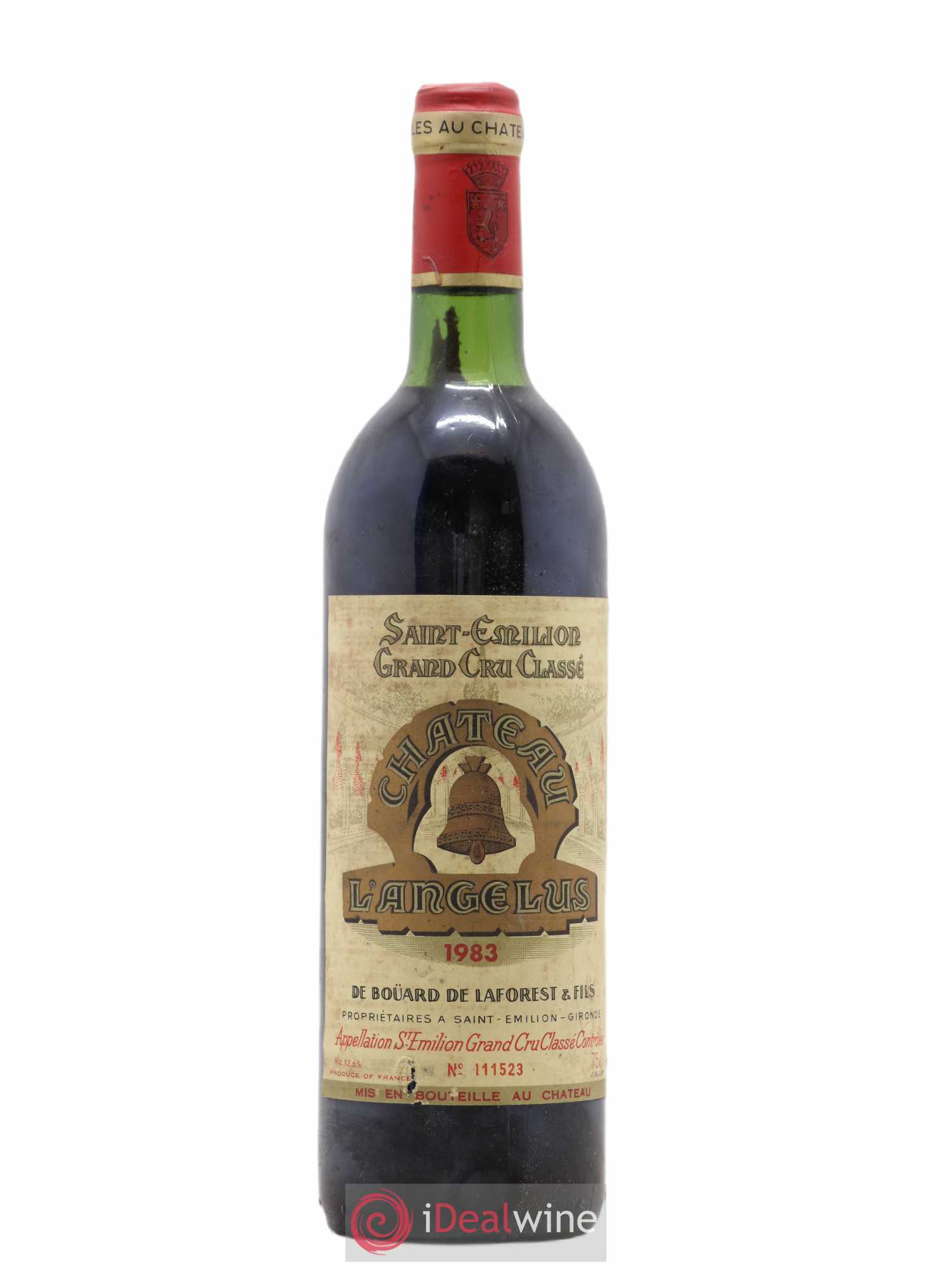 Château Angélus 1er Grand Cru Classé A 1983 - Lot de 1 bouteille - 0