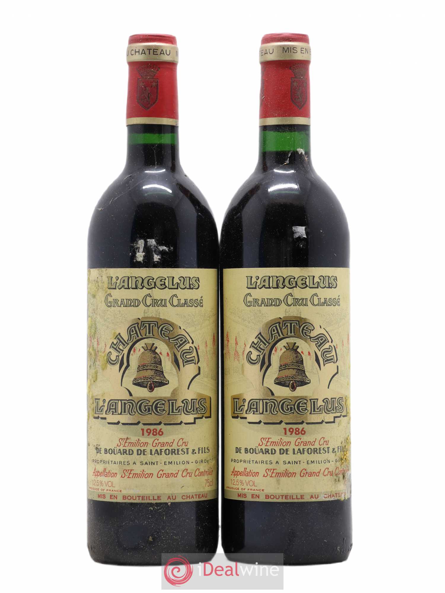 Château Angélus 1er Grand Cru Classé A 1986 - Lot de 2 bouteilles - 0