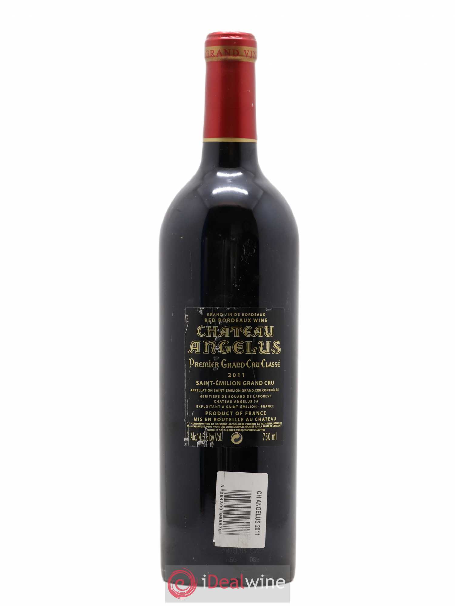Château Angélus 1er Grand Cru Classé A 2011 - Lot de 1 bouteille - 1