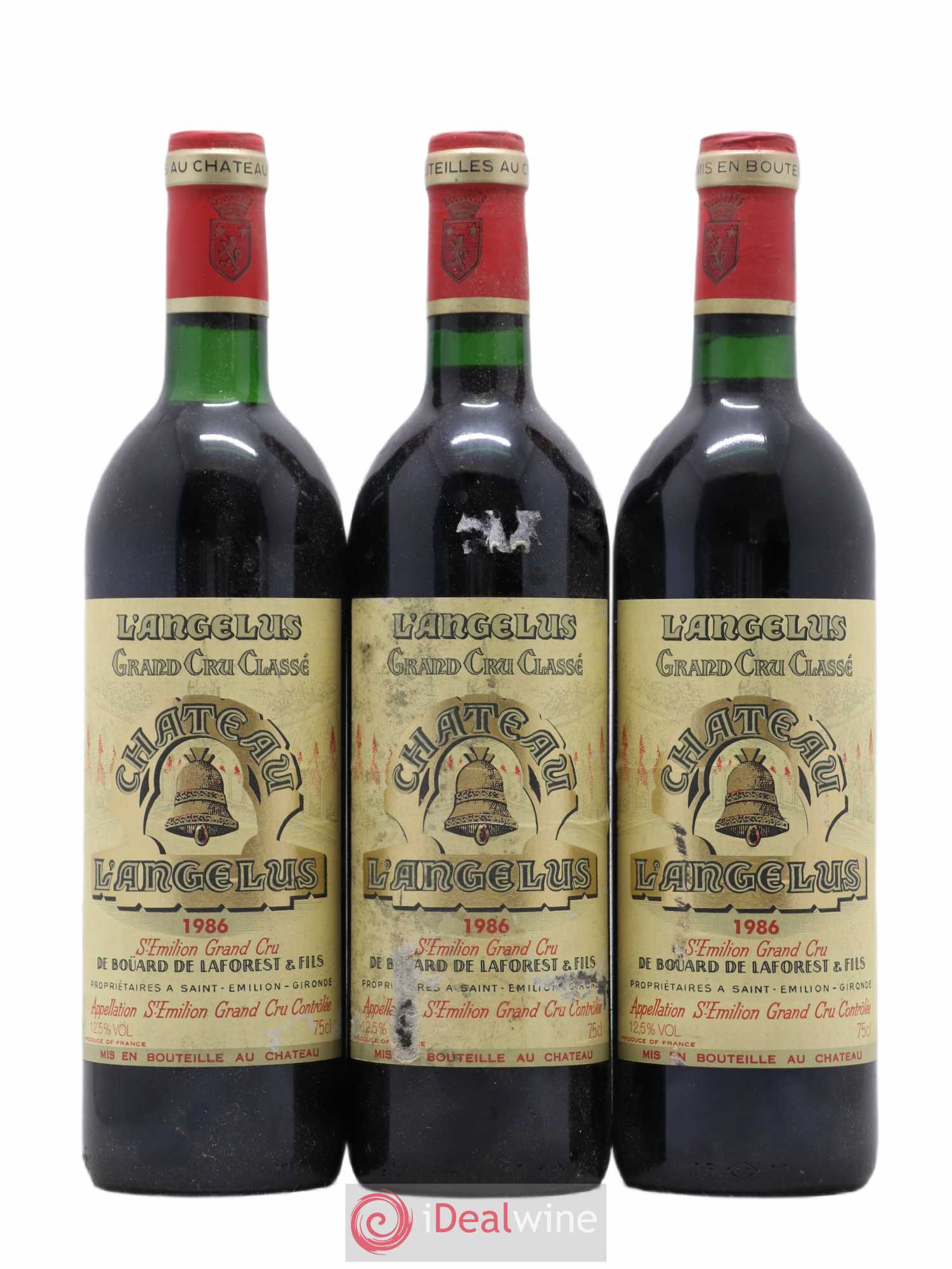 Château Angélus 1er Grand Cru Classé A 1986 - Lot de 6 bouteilles - 1