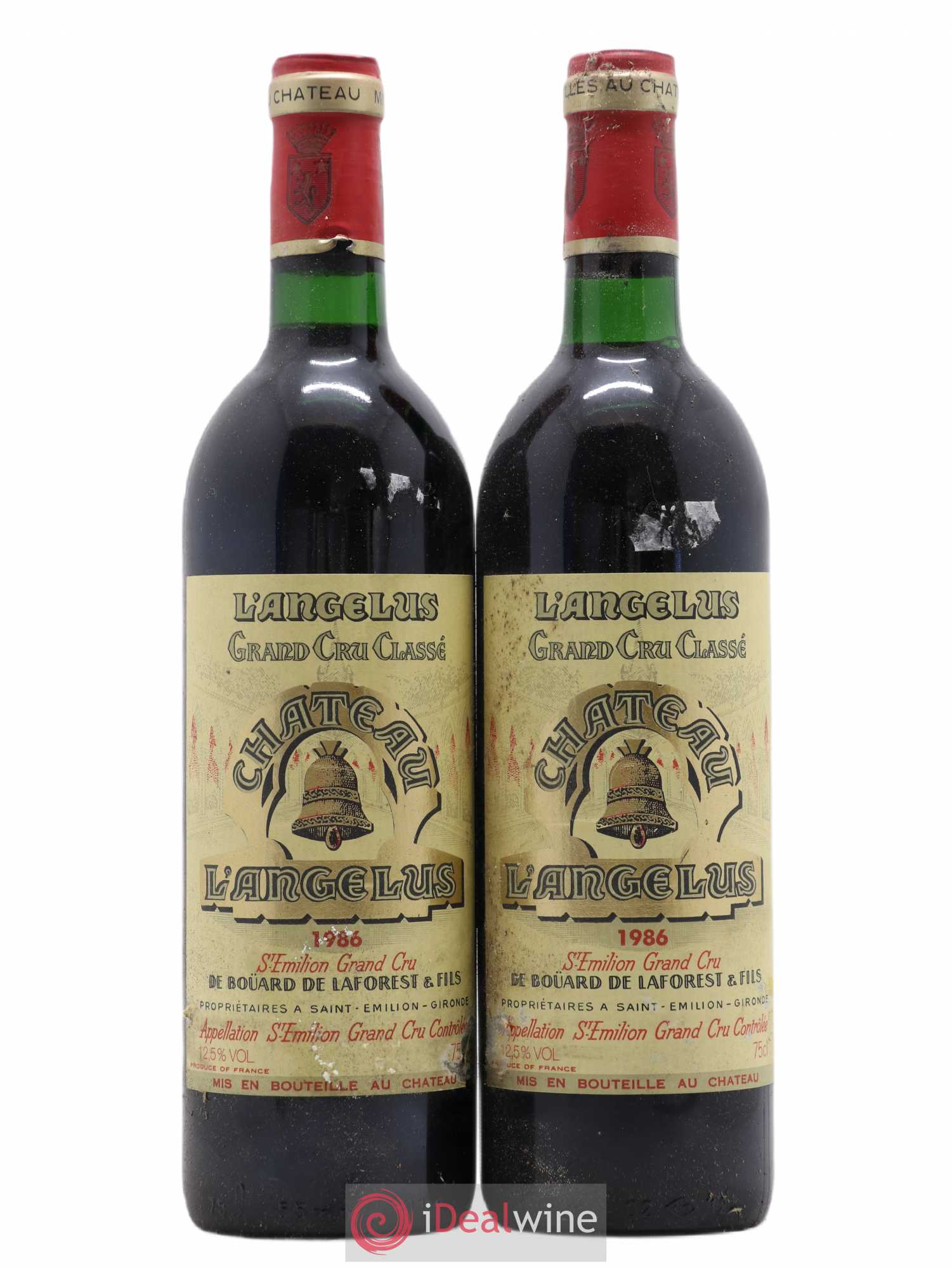 Château Angélus 1er Grand Cru Classé A 1986 - Lot de 2 bouteilles - 0