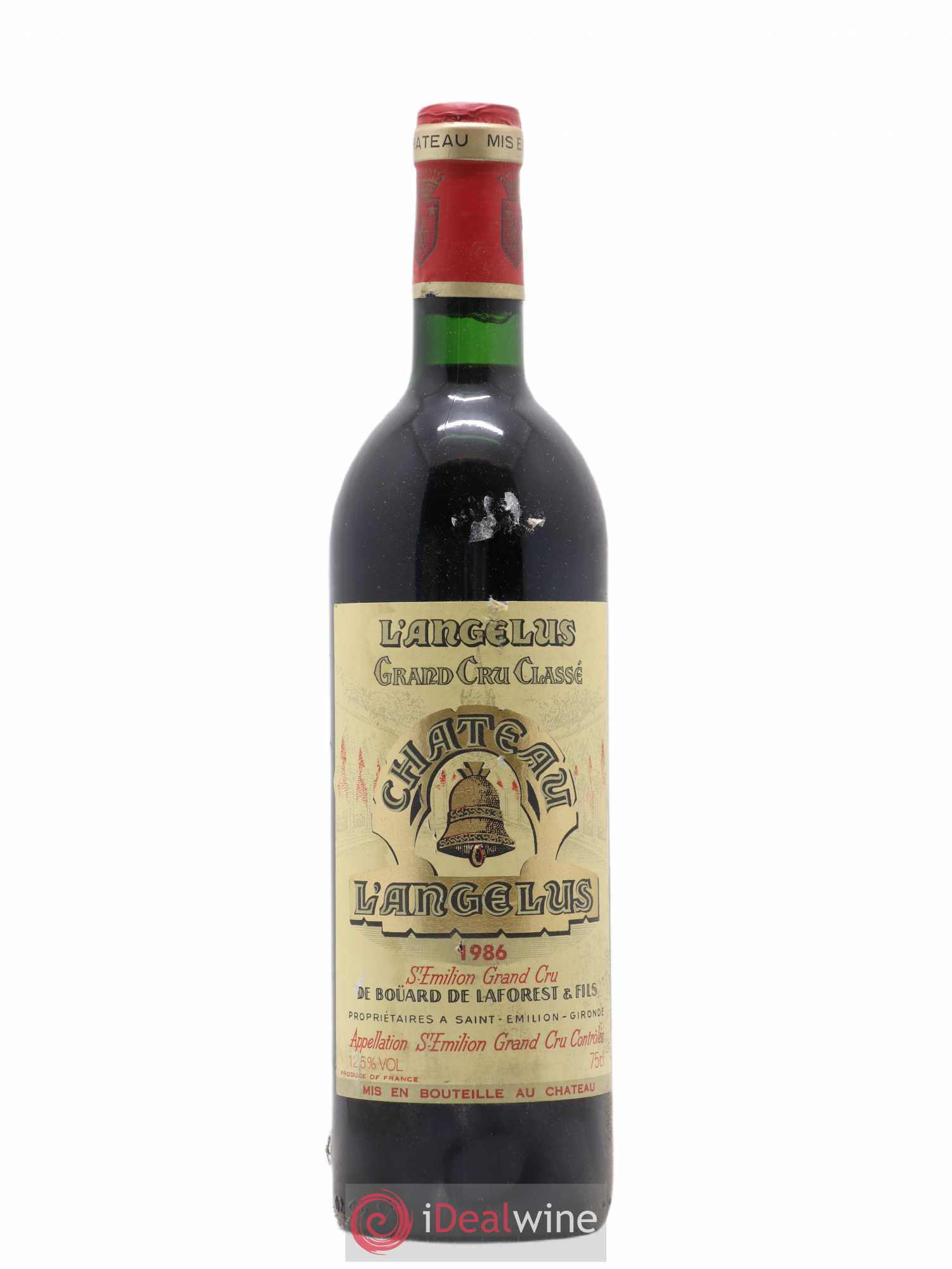 Château Angélus 1er Grand Cru Classé A 1986 - Lot de 1 bouteille - 0