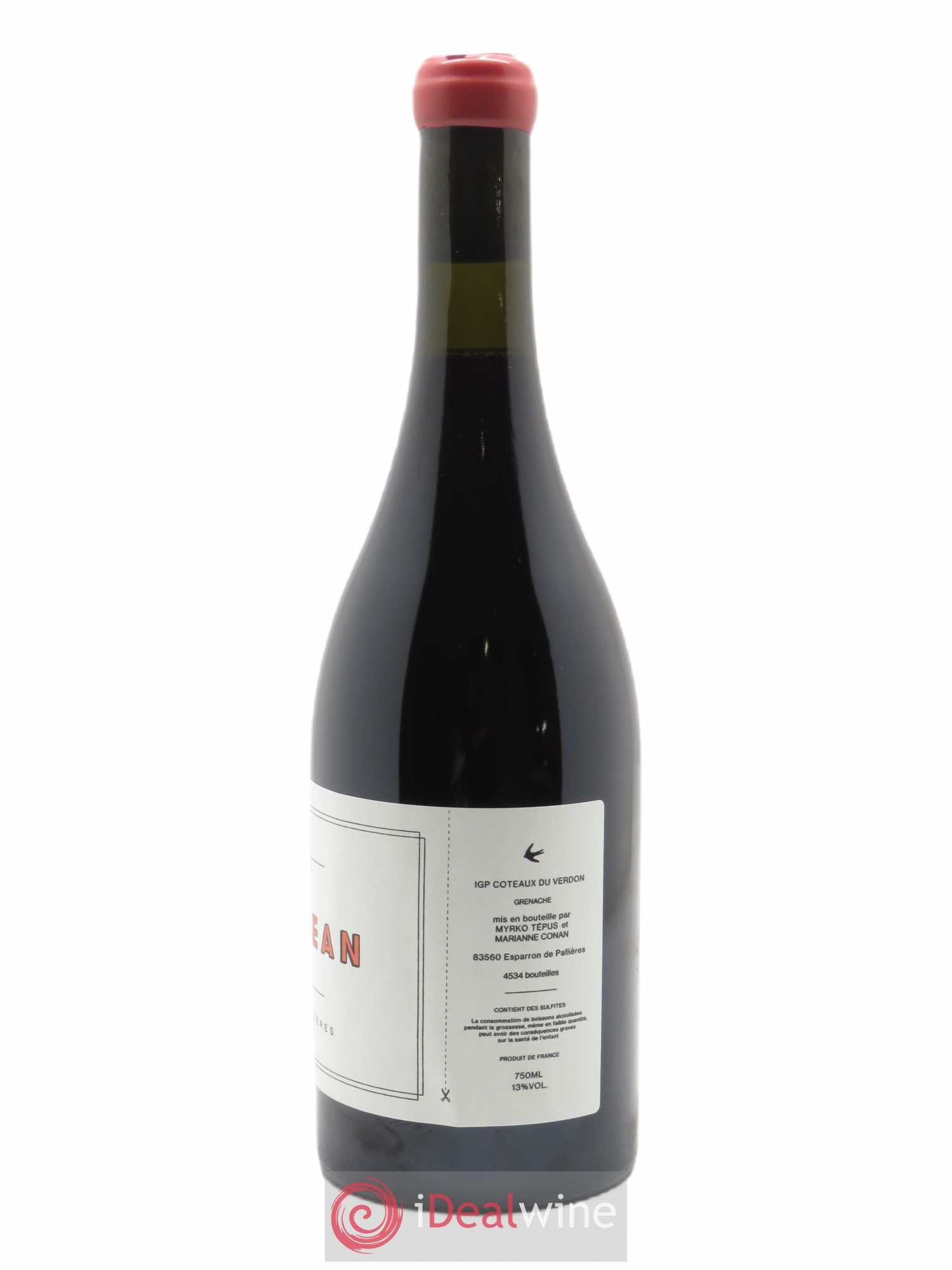 Côteaux du Verdon Saint-Jean Myrko Tepus 2019 - Lot de 1 bouteille - 1