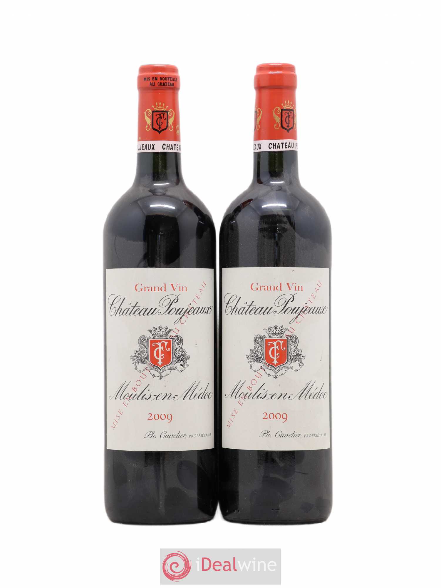 Château Poujeaux 2009 - Lot de 2 bouteilles - 0