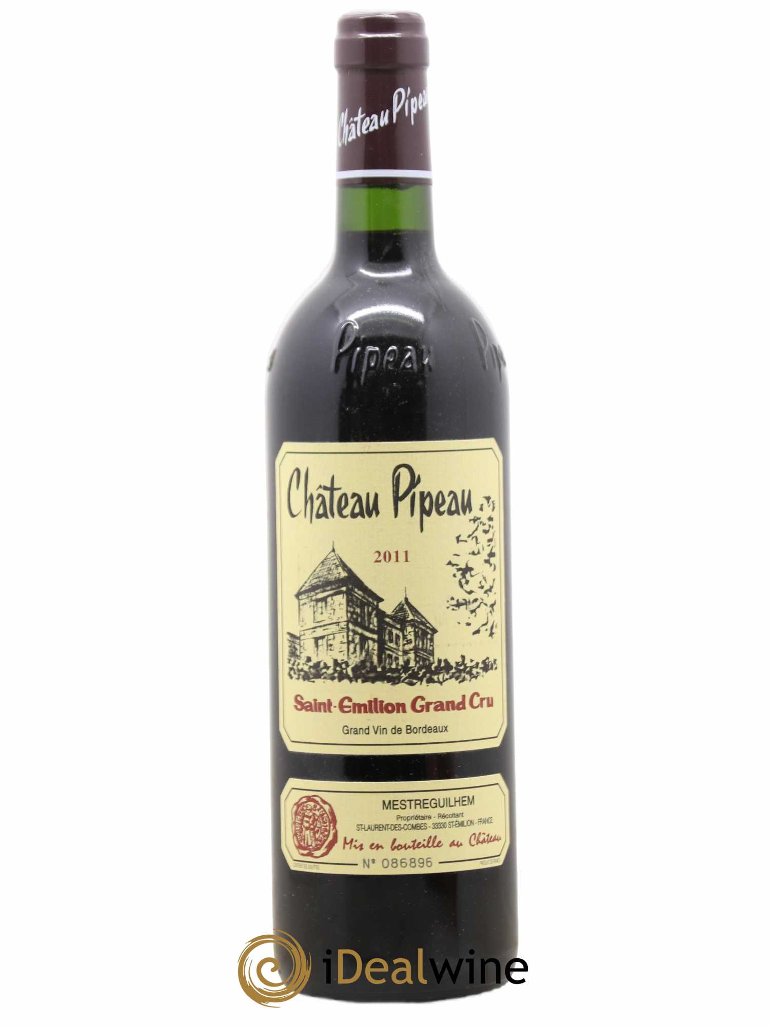 Château Pipeau 2011 - Lot de 1 bouteille - 0