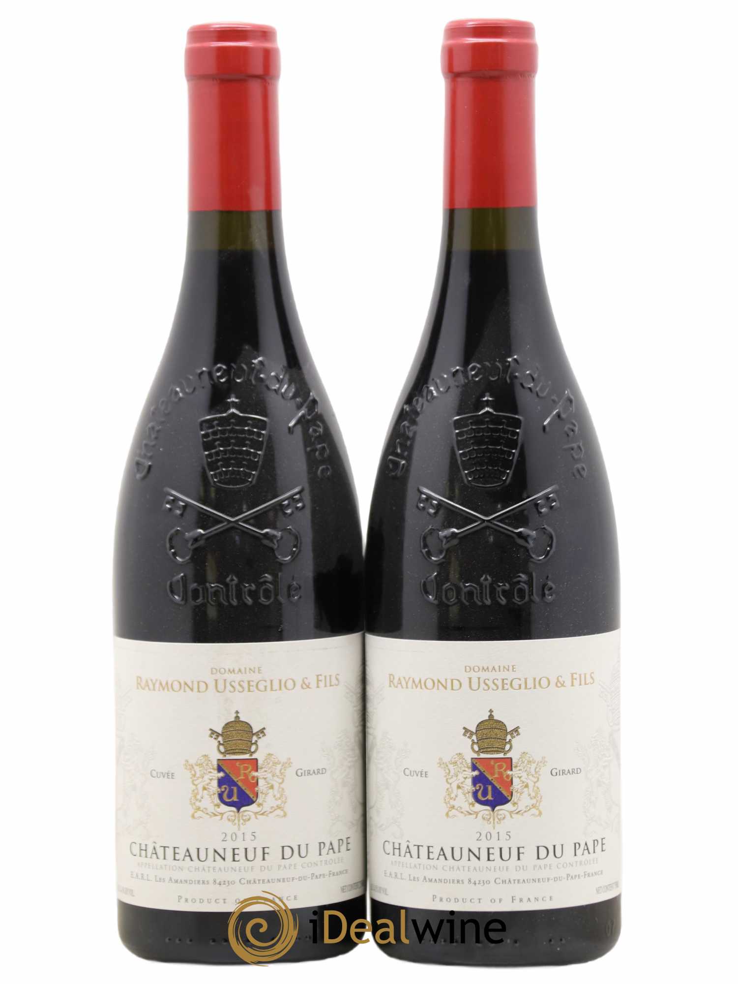 Châteauneuf-du-Pape Raymond Usseglio & Fils (Domaine) Cuvée Girard 2015 - Lot of 2 bottles - 0