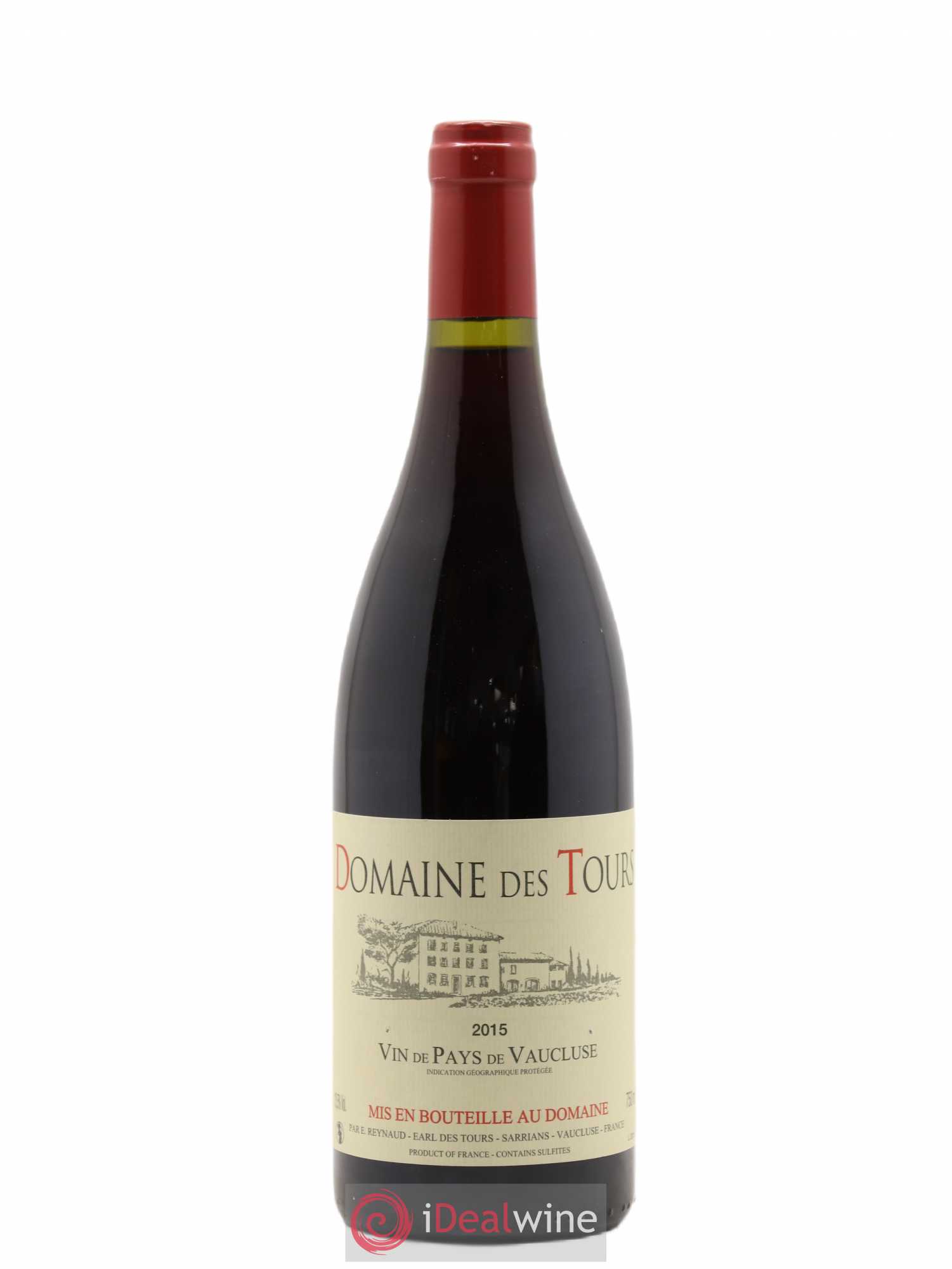 Vaucluse (Vin de Pays de Vaucluse) Domaine des Tours Emmanuel Reynaud 2015 - Lot de 1 bouteille - 0