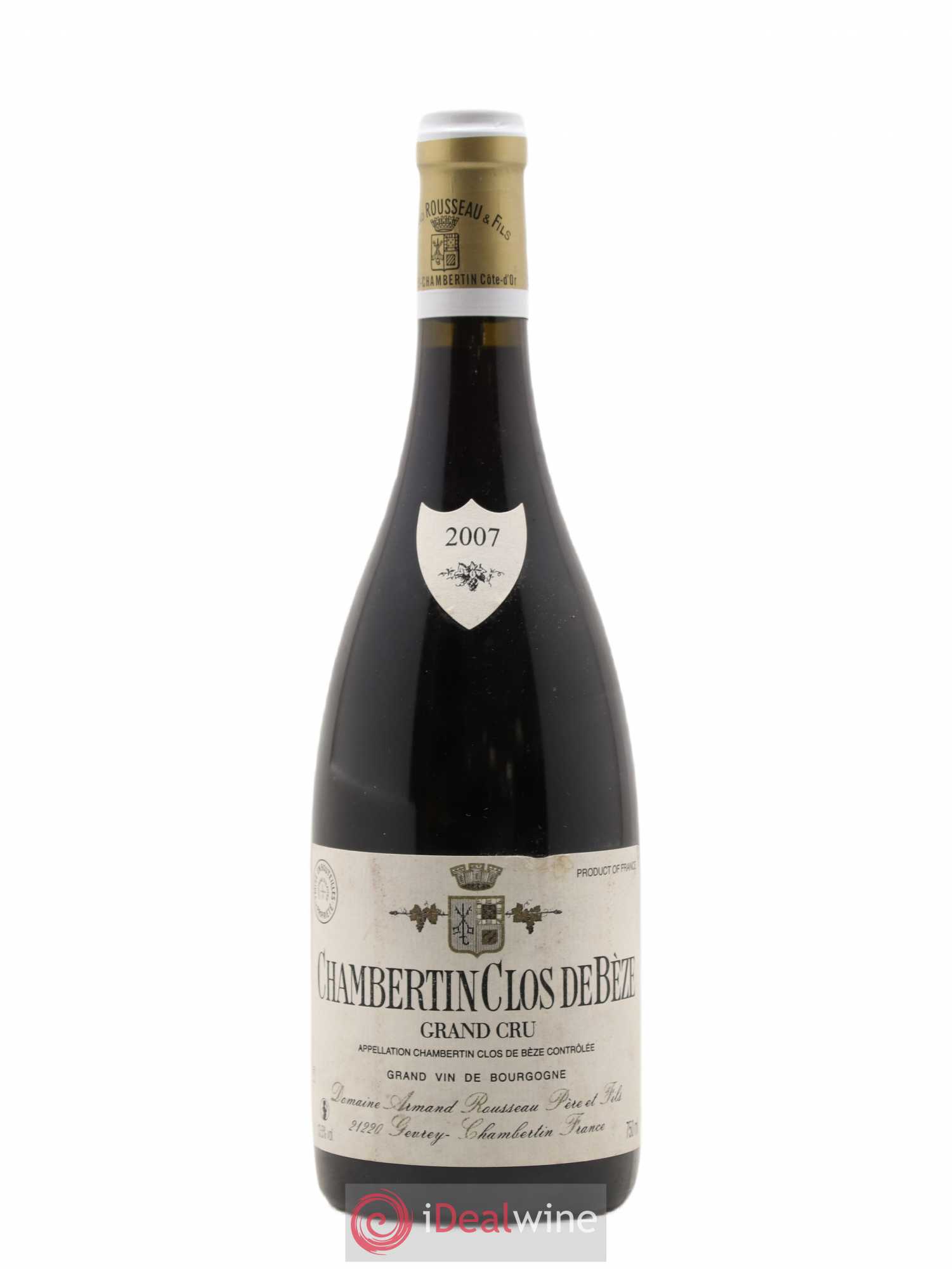 Chambertin Clos de Bèze Grand Cru Armand Rousseau (Domaine) 2007 - Lot de 1 bouteille - 0