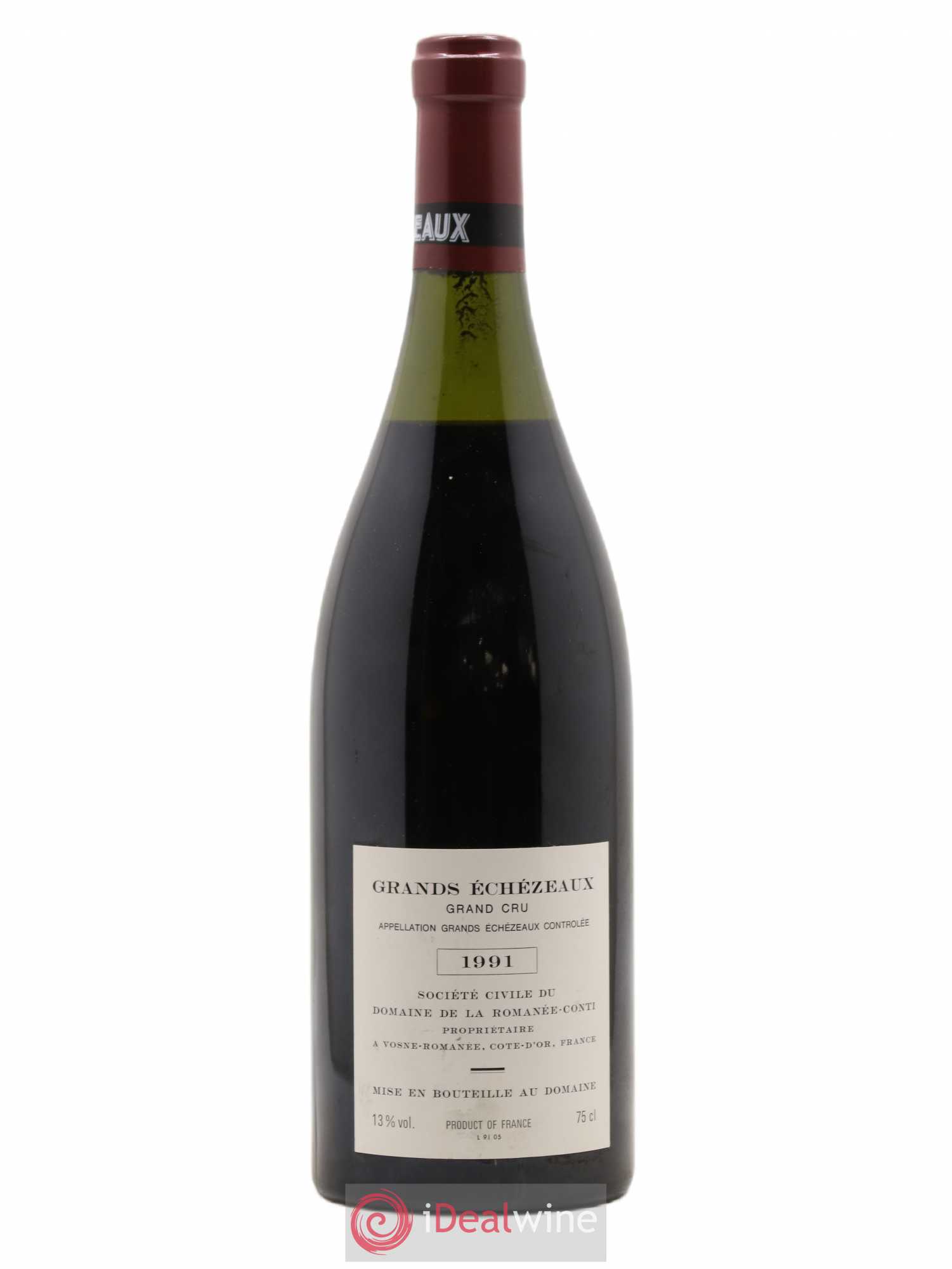 Grands-Echezeaux Grand Cru Domaine de la Romanée-Conti 1991 - Lot de 1 bouteille - 1