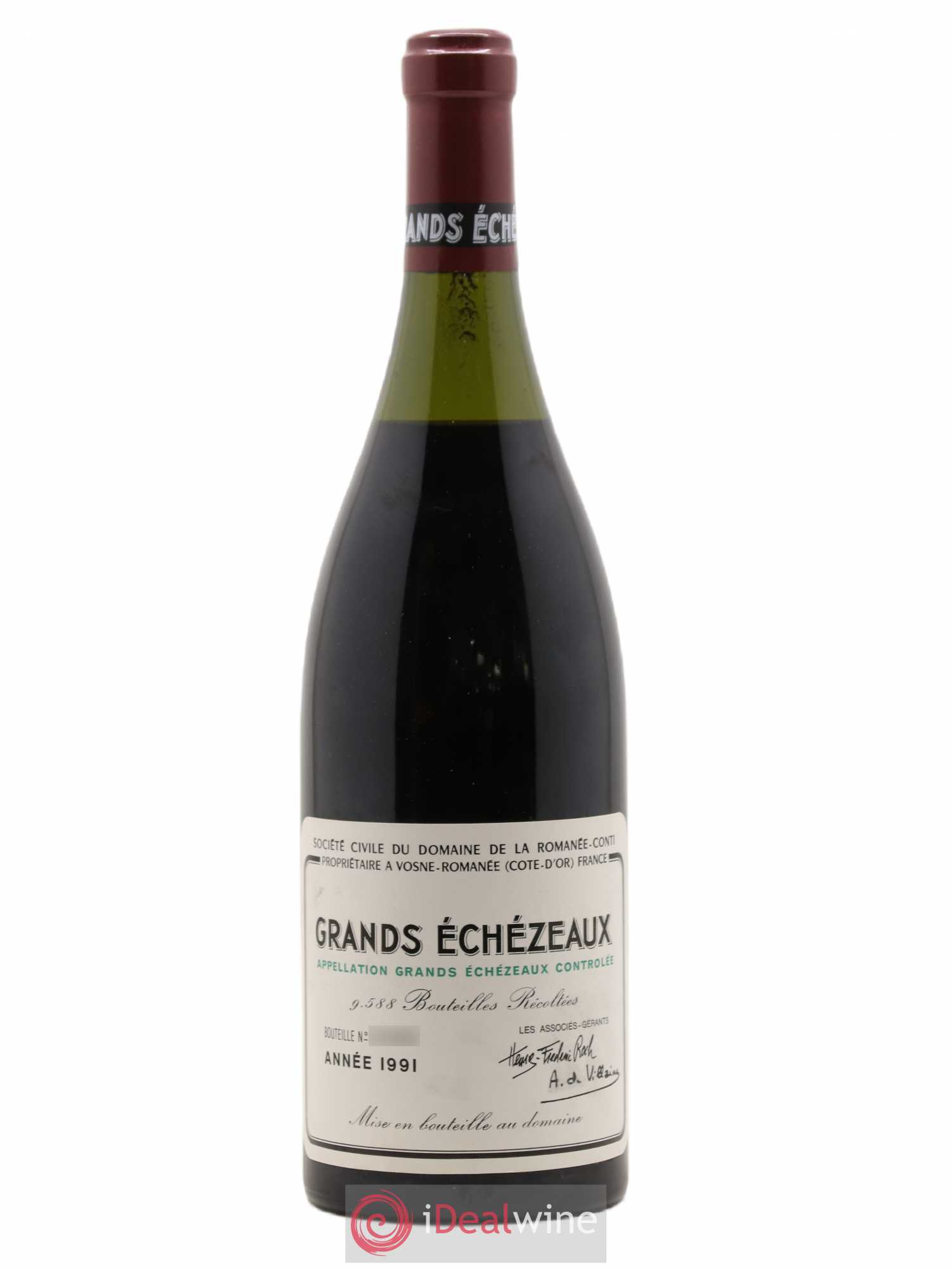 Grands-Echezeaux Grand Cru Domaine de la Romanée-Conti 1991 - Lot de 1 bouteille - 0