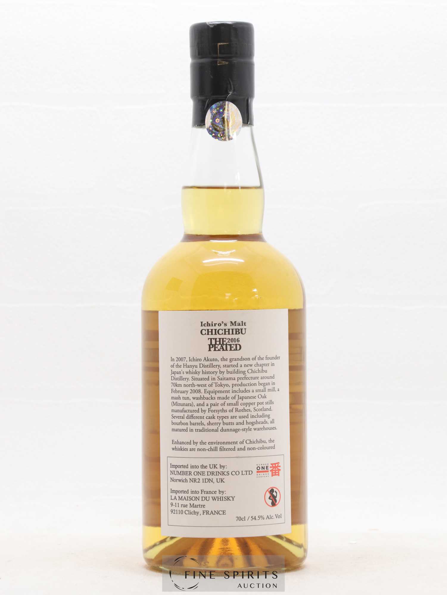 Chichibu 2012 Of. The Peated One of 6350 - bottled 2016 Ichiro's Malt - Lot de 1 bouteille - 2