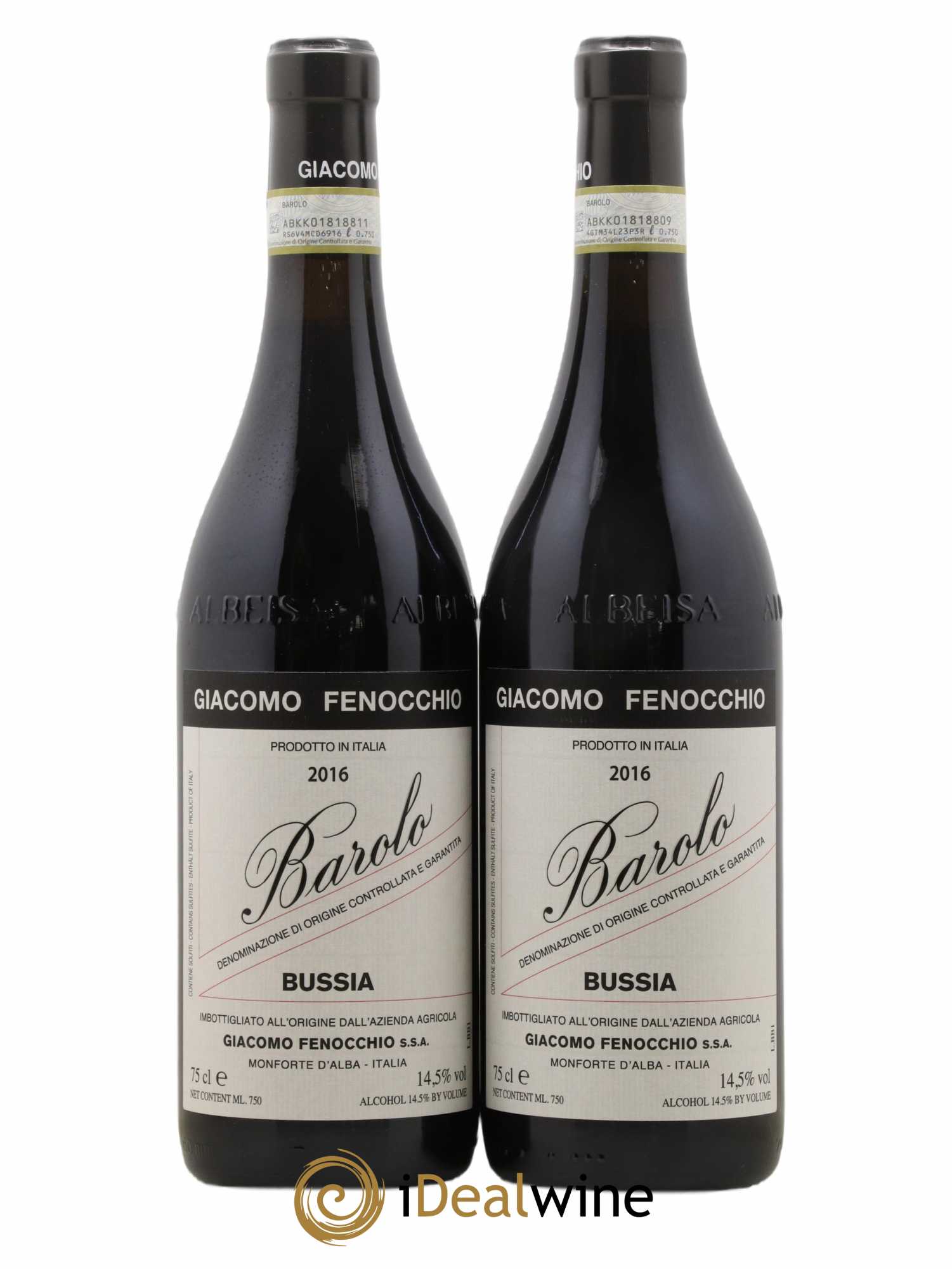 Barolo Bussia G.Fenocchio 2016 - Lot de 2 bouteilles - 0
