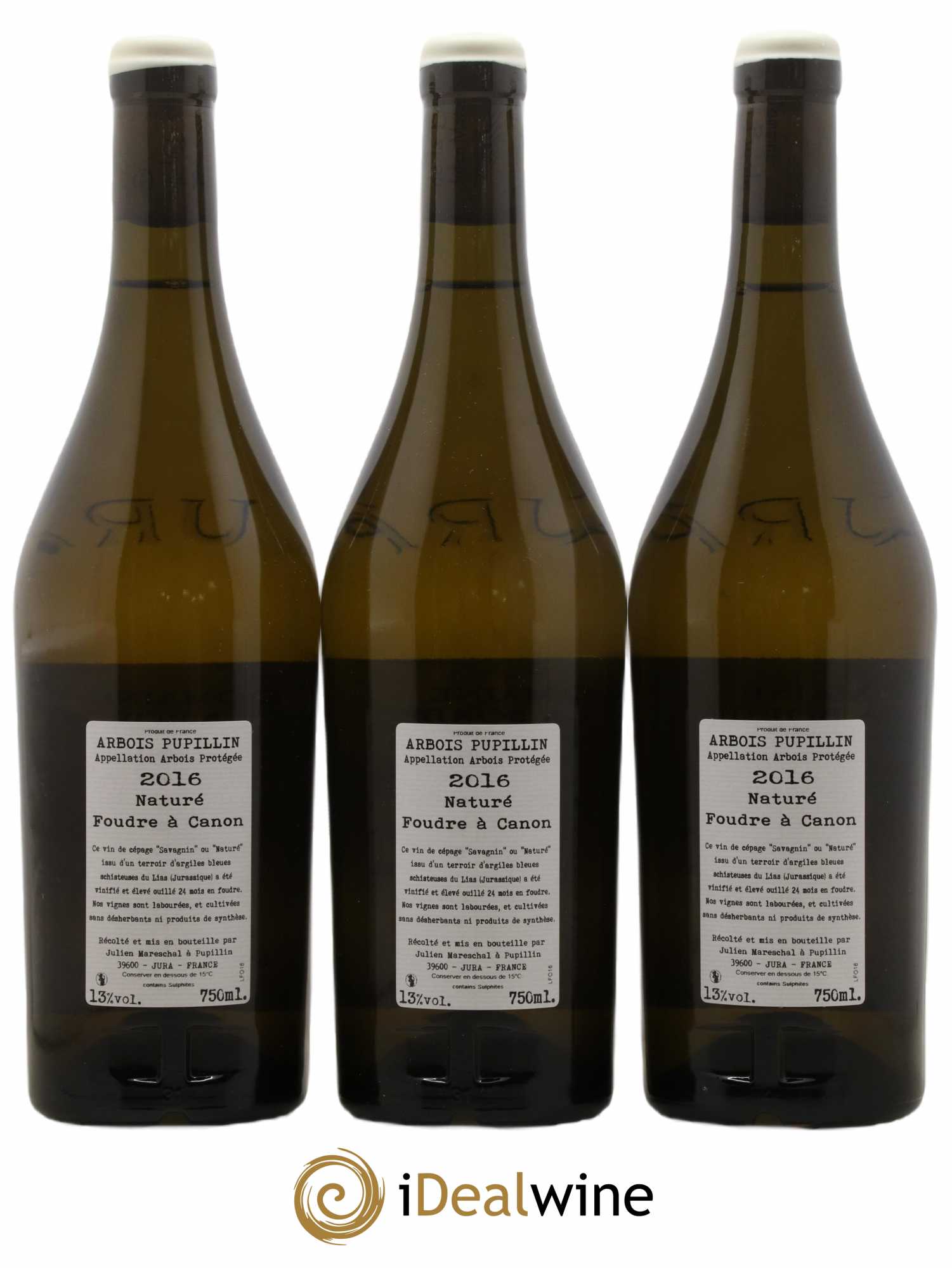 Arbois-Pupillin Foudre à Canon Naturé Domaine de la Borde 2016 - Lot de 3 bouteilles - 1