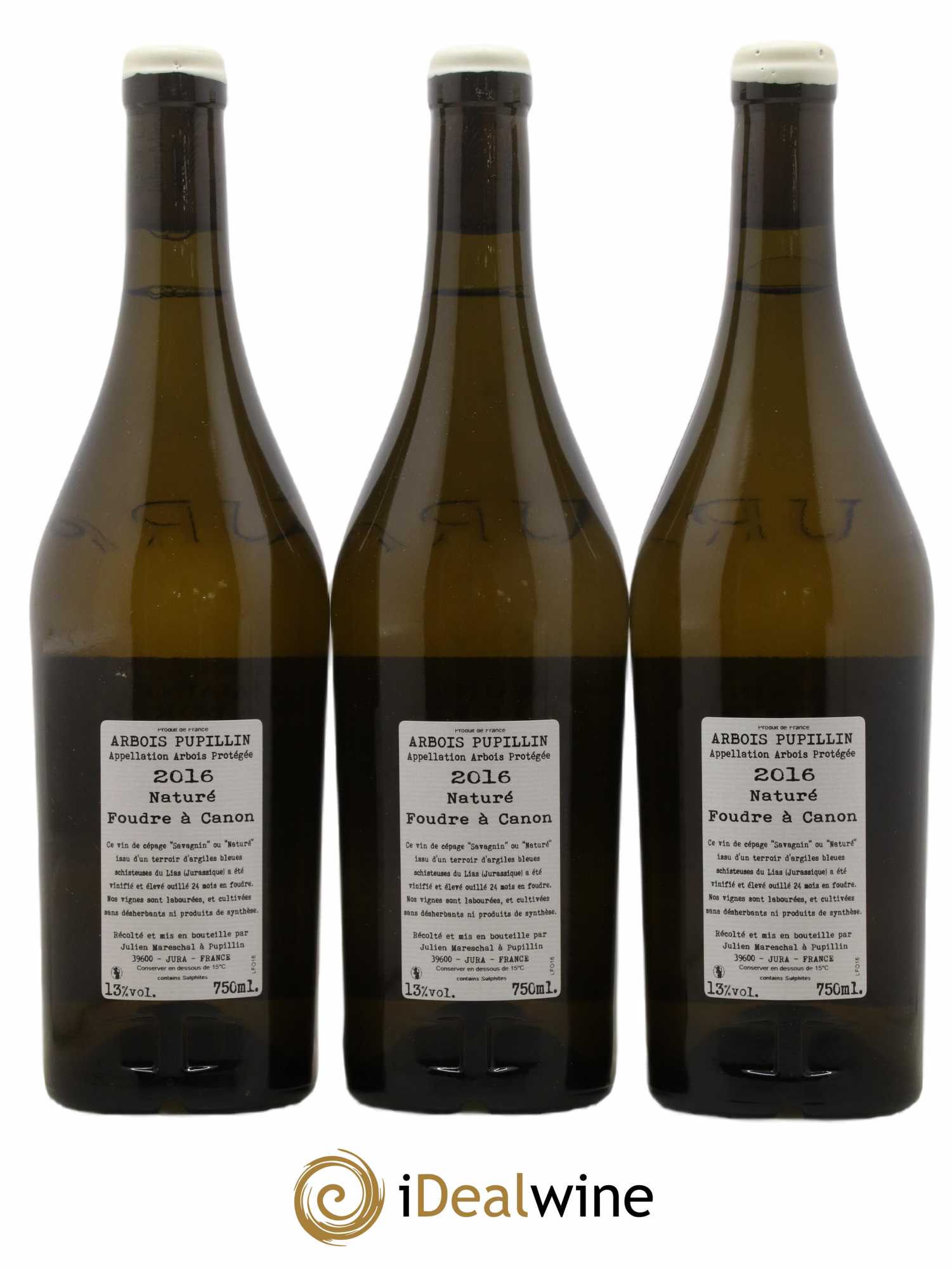 Arbois-Pupillin Foudre à Canon Naturé Domaine de la Borde 2016 - Lot de 3 bouteilles - 1
