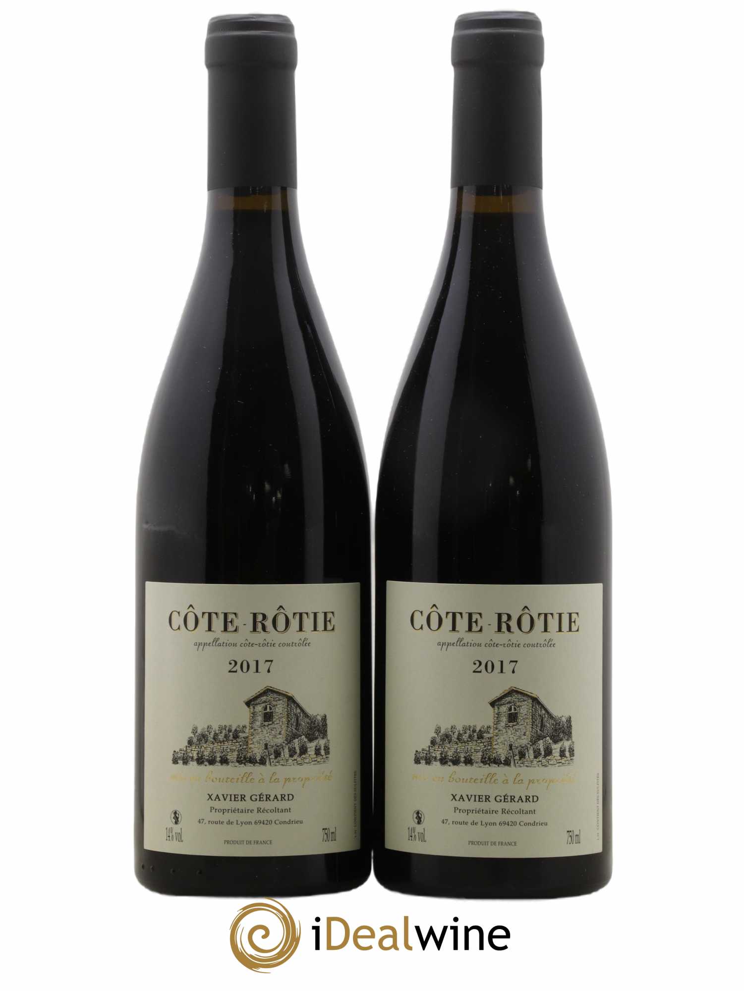 Côte-Rôtie Xavier Gérard 2017 - Lot de 2 bouteilles - 0