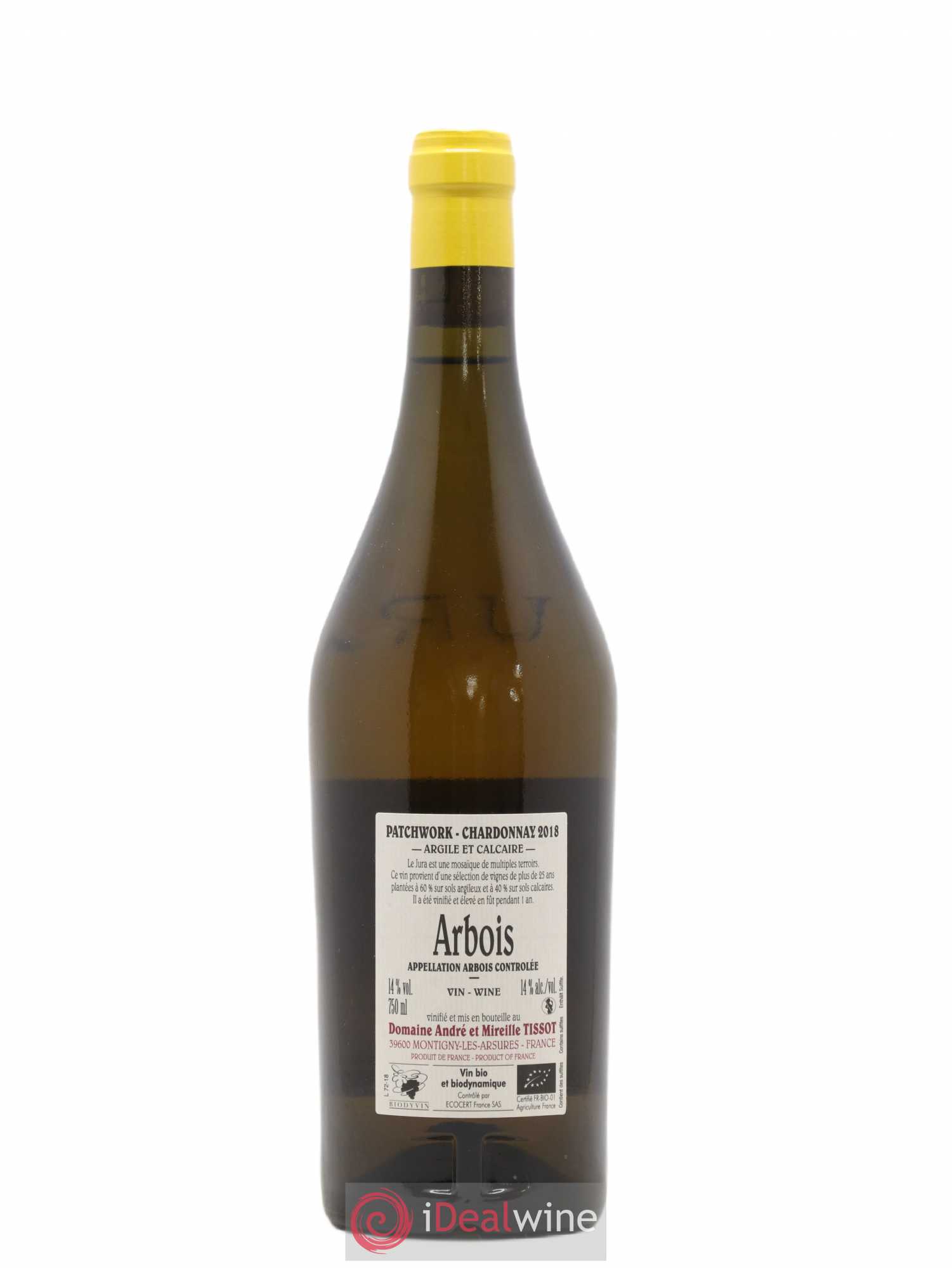 Arbois Patchwork Bénédicte et Stéphane Tissot 2018 - Lot de 1 bouteille - 1