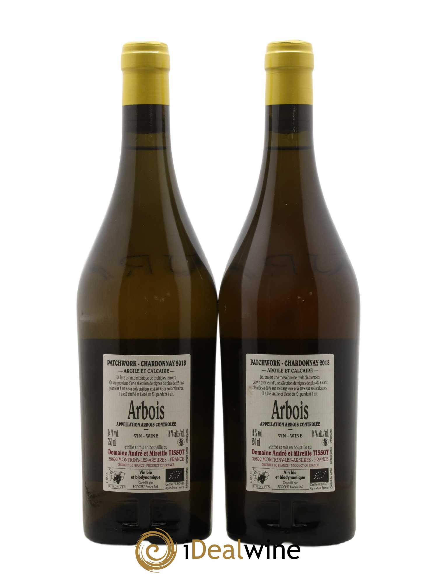 Arbois Patchwork Bénédicte et Stéphane Tissot 2018 - Lot de 2 bouteilles - 1