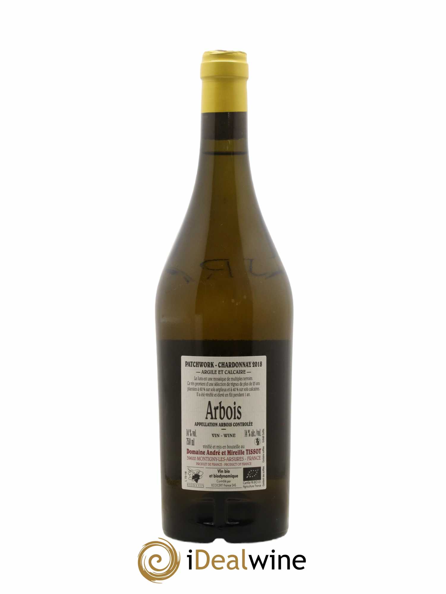 Arbois Patchwork Bénédicte et Stéphane Tissot 2018 - Lot de 1 bouteille - 1