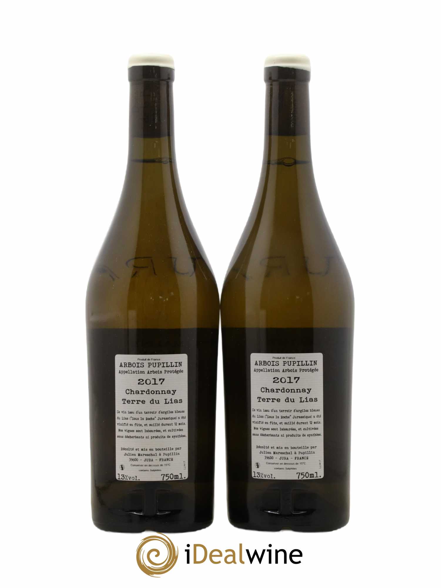 Arbois-Pupillin Chardonnay Terre du Lias Domaine de la Borde 2017 - Lot de 2 bouteilles - 1