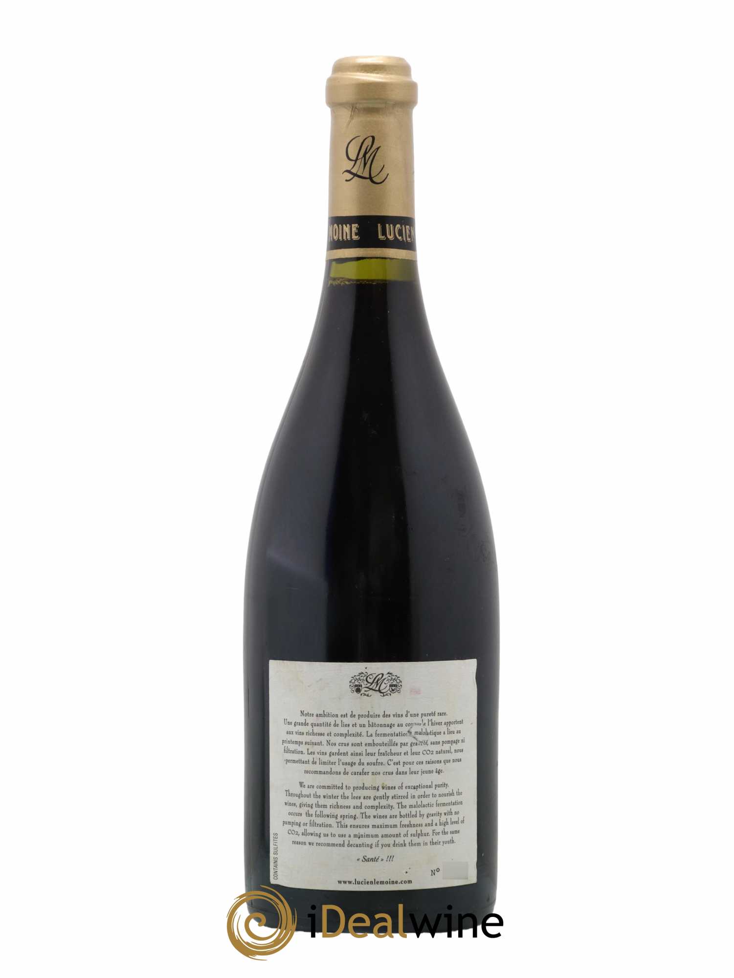 Chambertin Grand Cru Lucien Le Moine 2008 - Lot de 1 bouteille - 1