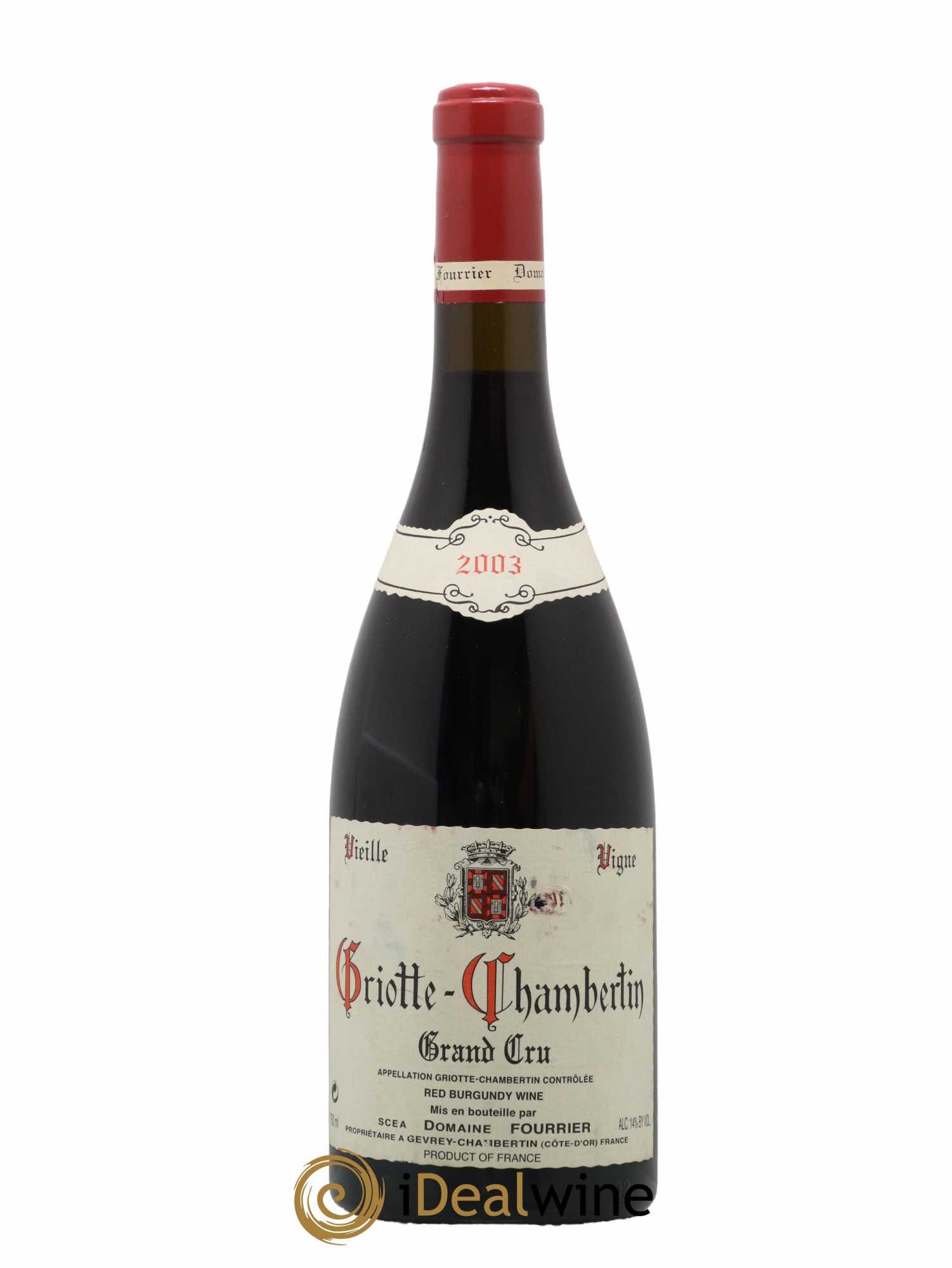Griotte-Chambertin Grand Cru Vieille Vigne Fourrier (Domaine) 2003 - Lot de 1 bouteille - 0