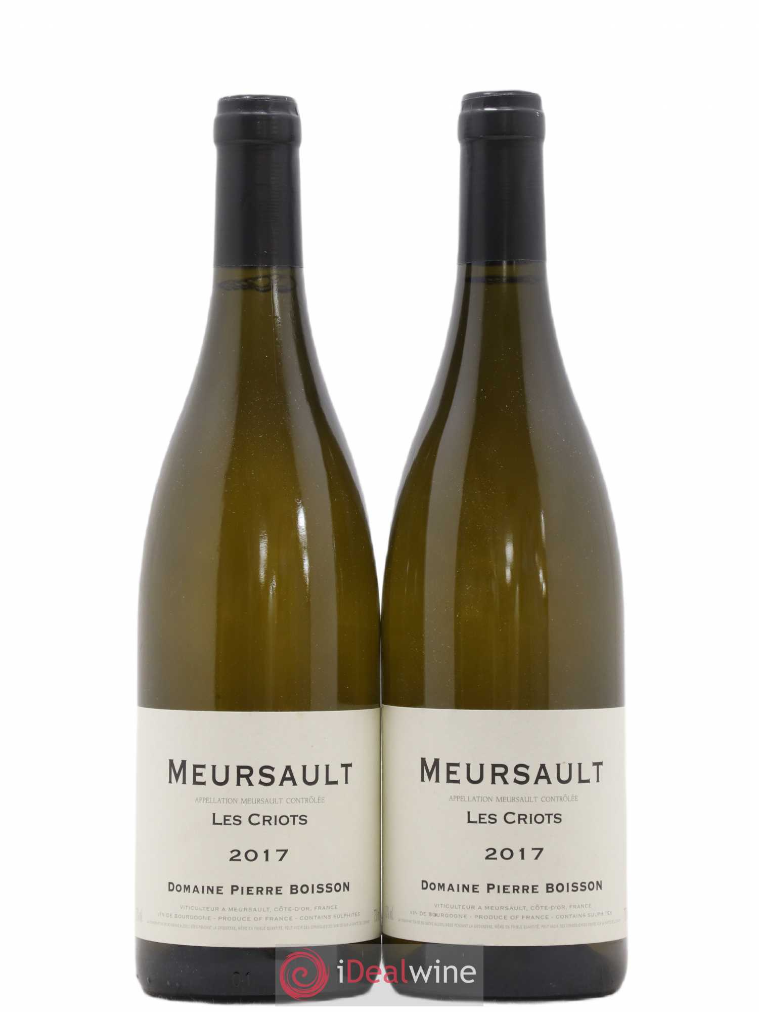 Meursault Les Criots Pierre Boisson (Domaine) 2017 - Lot de 2 bouteilles - 0