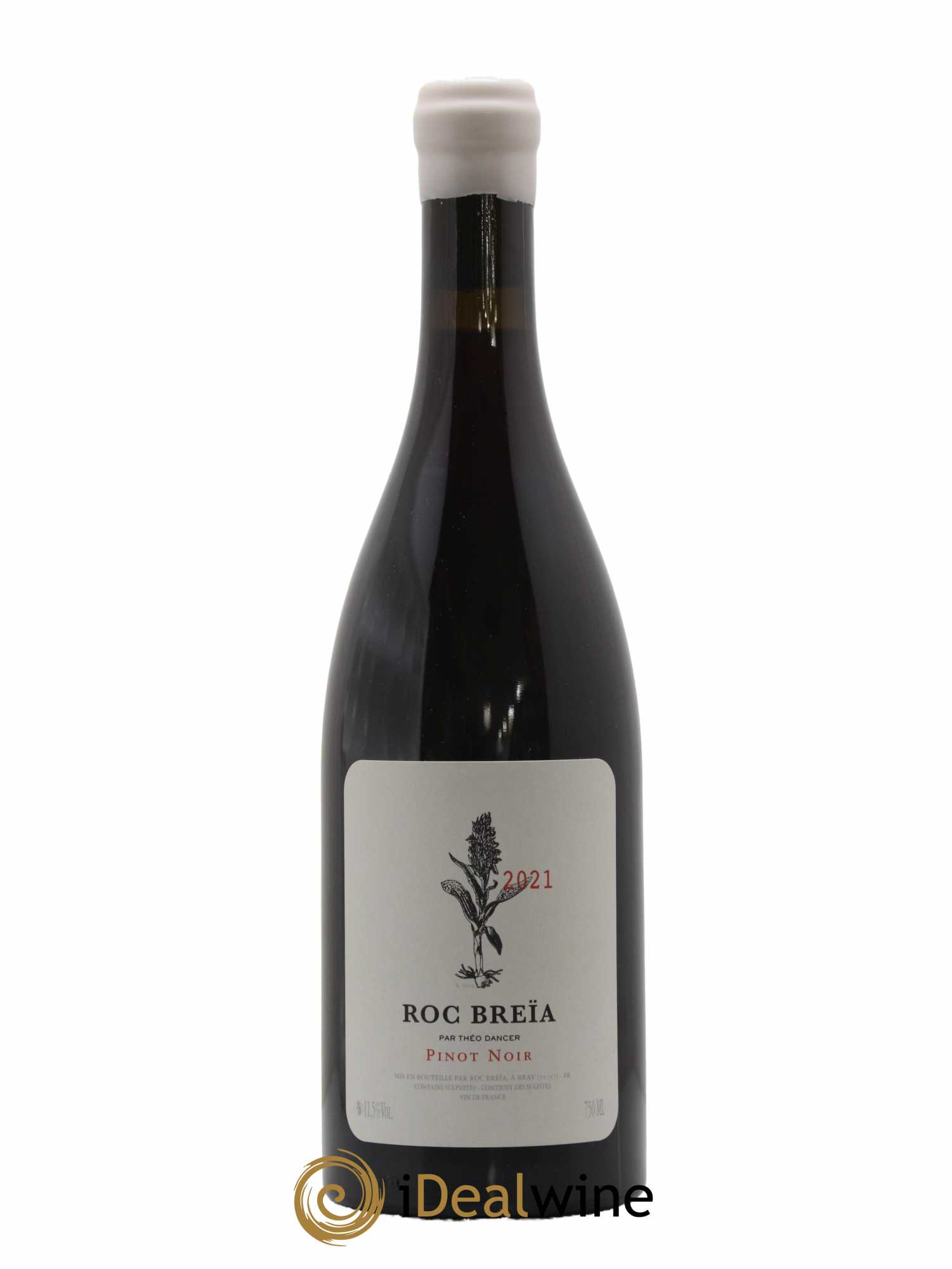 Vin de France Pinot Noir Roc Breïa Theo Dancer 2021 - Lot de 1 bouteille - 0
