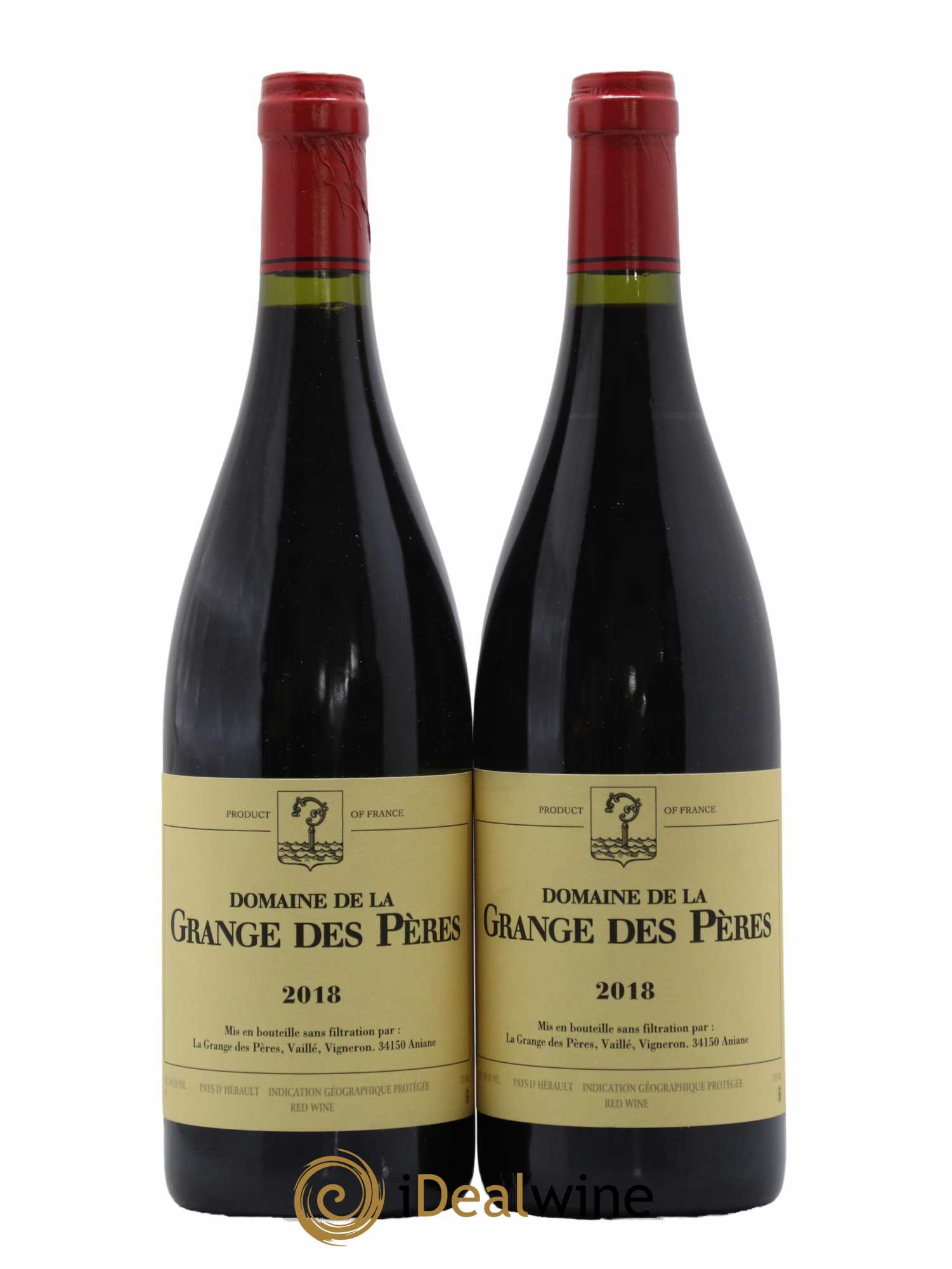 Pays d'Hérault Grange des Pères Laurent Vaillé 2018 - Lot de 2 bouteilles - 0