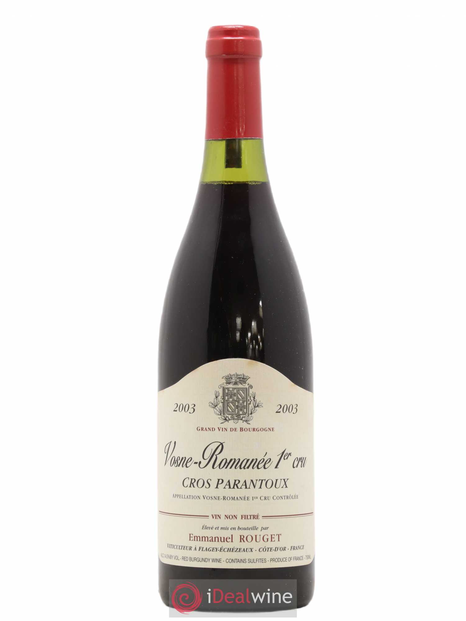 Vosne-Romanée 1er Cru Cros Parantoux Emmanuel Rouget 2003 - Lot de 1 bouteille - 0