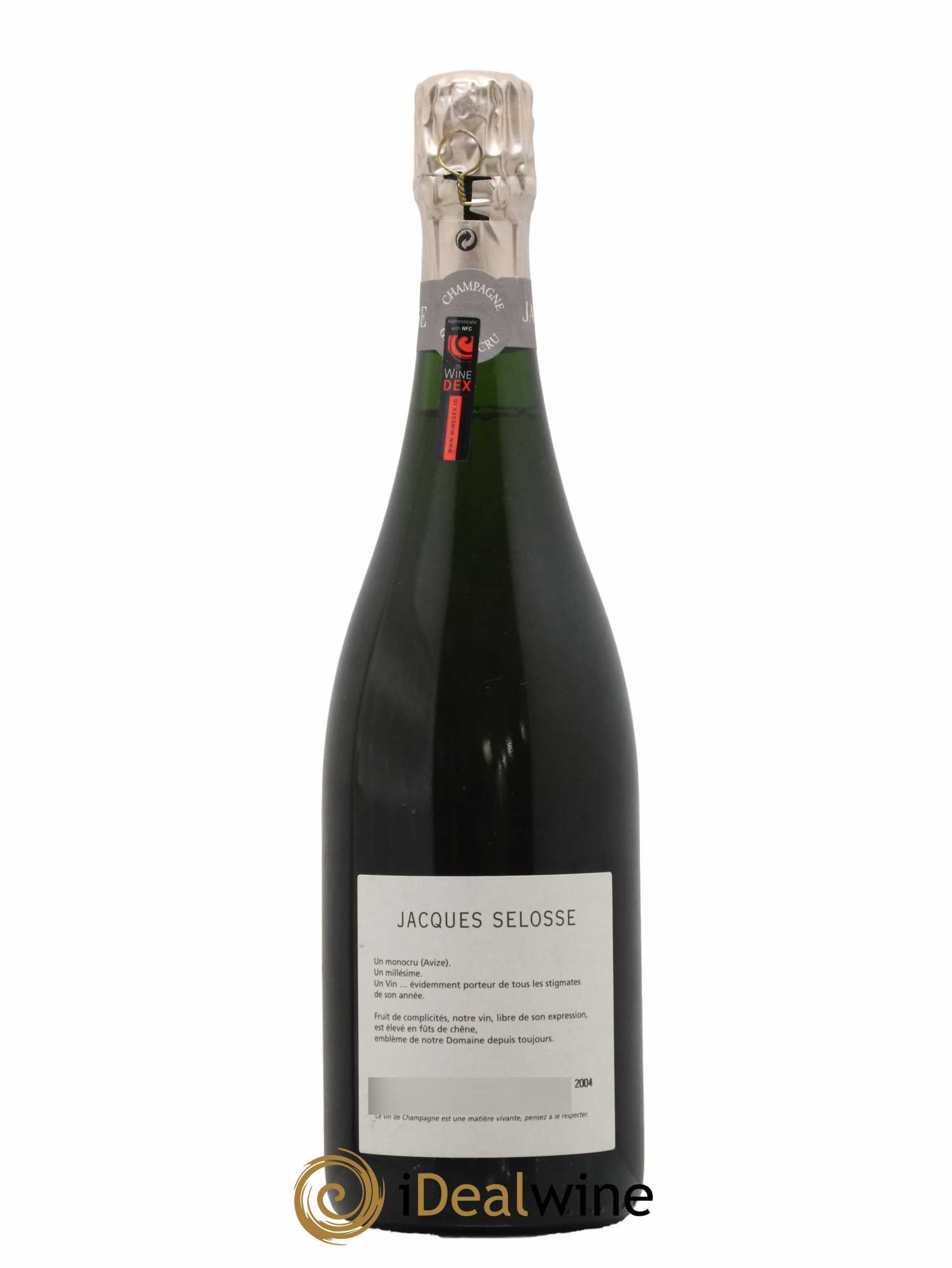 Blanc de Blancs Grand Cru Extra-Brut Jacques Selosse 1996 - Lot de 1 bouteille - 1