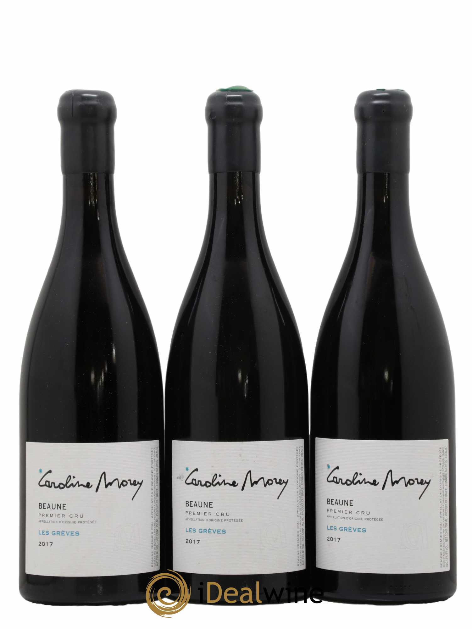 Beaune 1er Cru Les Grèves Caroline Morey 2017 - Lot de 3 bouteilles - 0