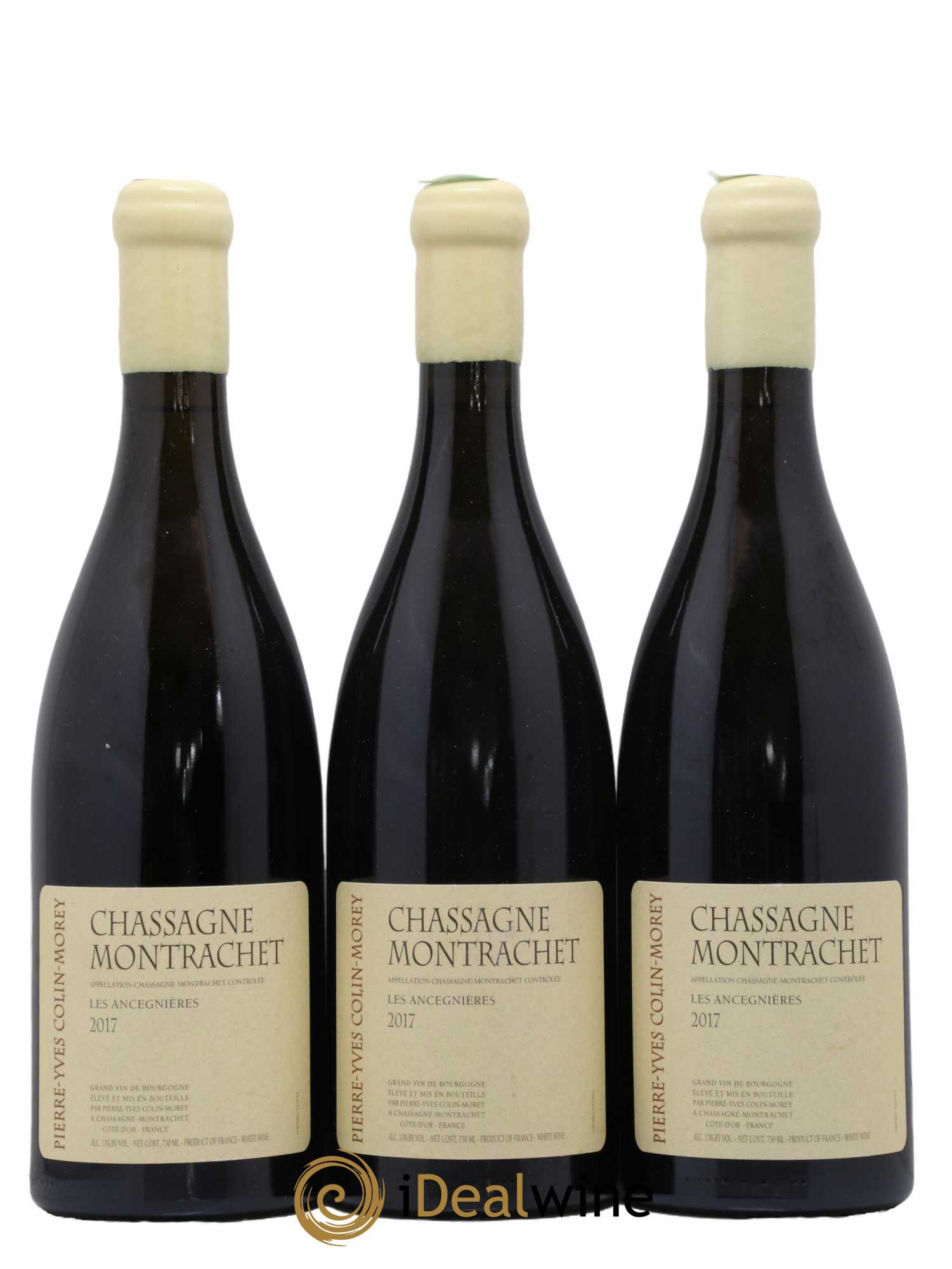 Chassagne-Montrachet Les Ancégnières Pierre-Yves Colin Morey 2017 - Lot de 3 bouteilles - 0