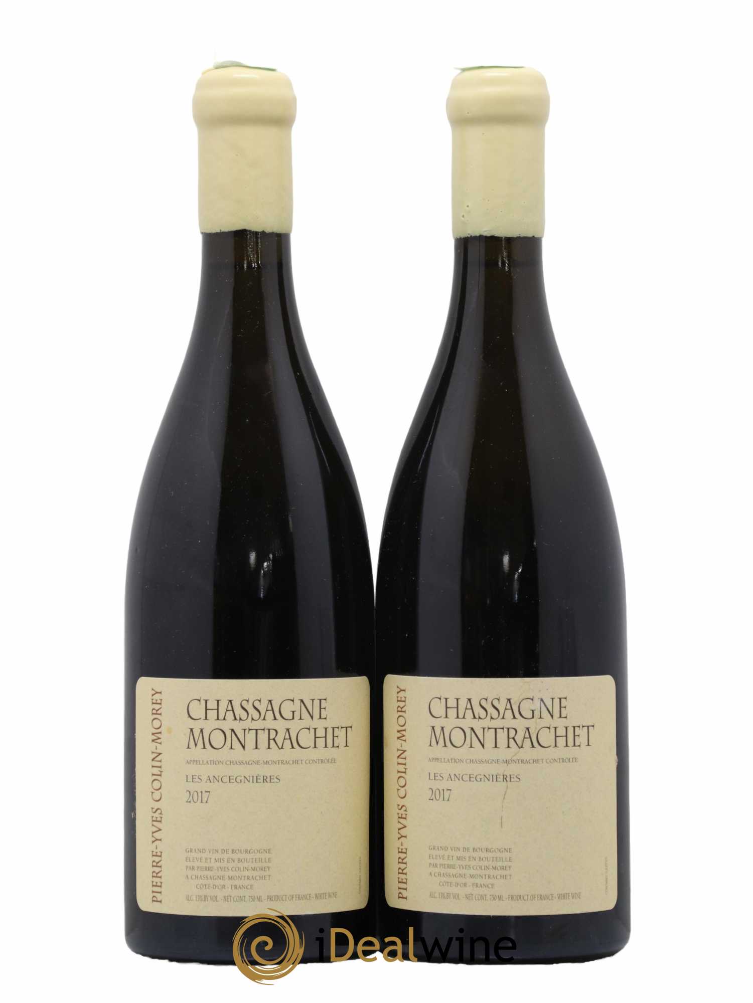 Chassagne-Montrachet Les Ancégnières Pierre-Yves Colin Morey 2017 - Lot de 2 bouteilles - 0