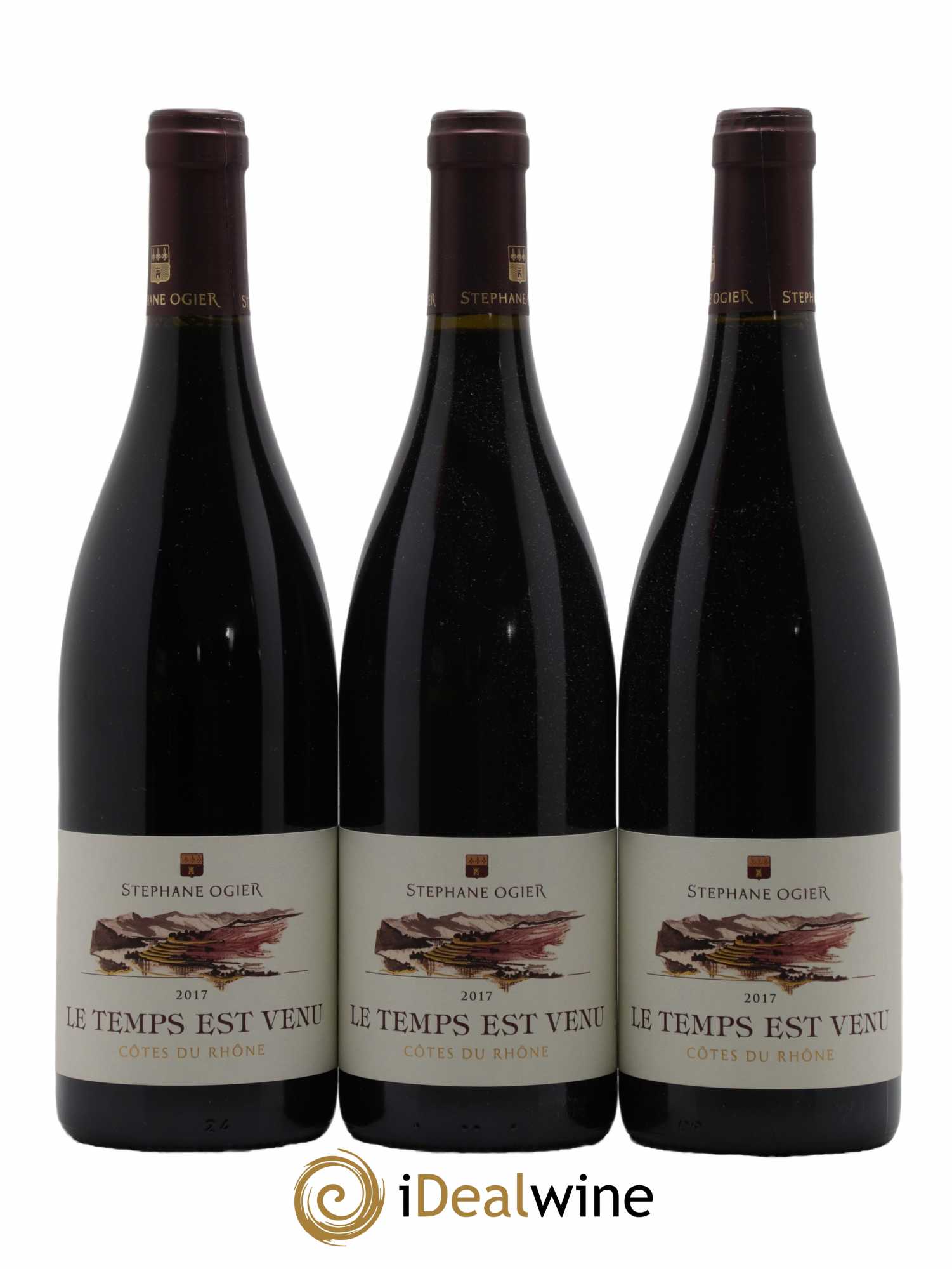Côtes-du-Rhône Le Temps est Venu Stéphane Ogier 2017 - Lot de 3 bouteilles - 0