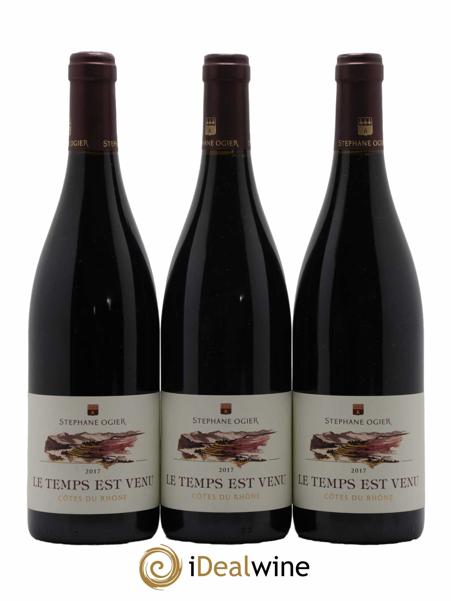 Côtes-du-Rhône Le Temps est Venu Stéphane Ogier 2017 - Lot de 3 bouteilles - 0