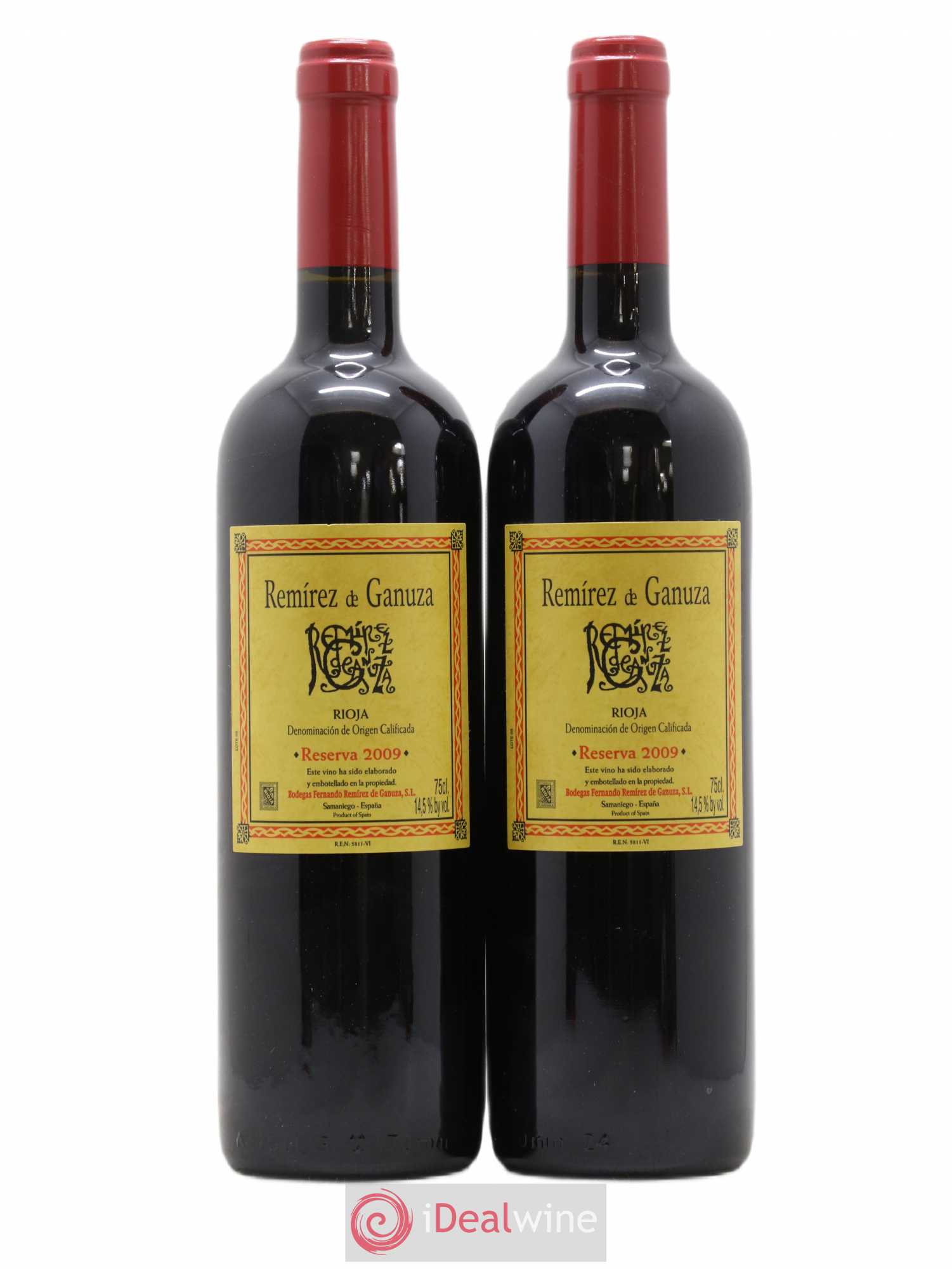 Rioja DOCA Reserva Remirez De Ganuza 2009 - Posten von 2 Flaschen - 0