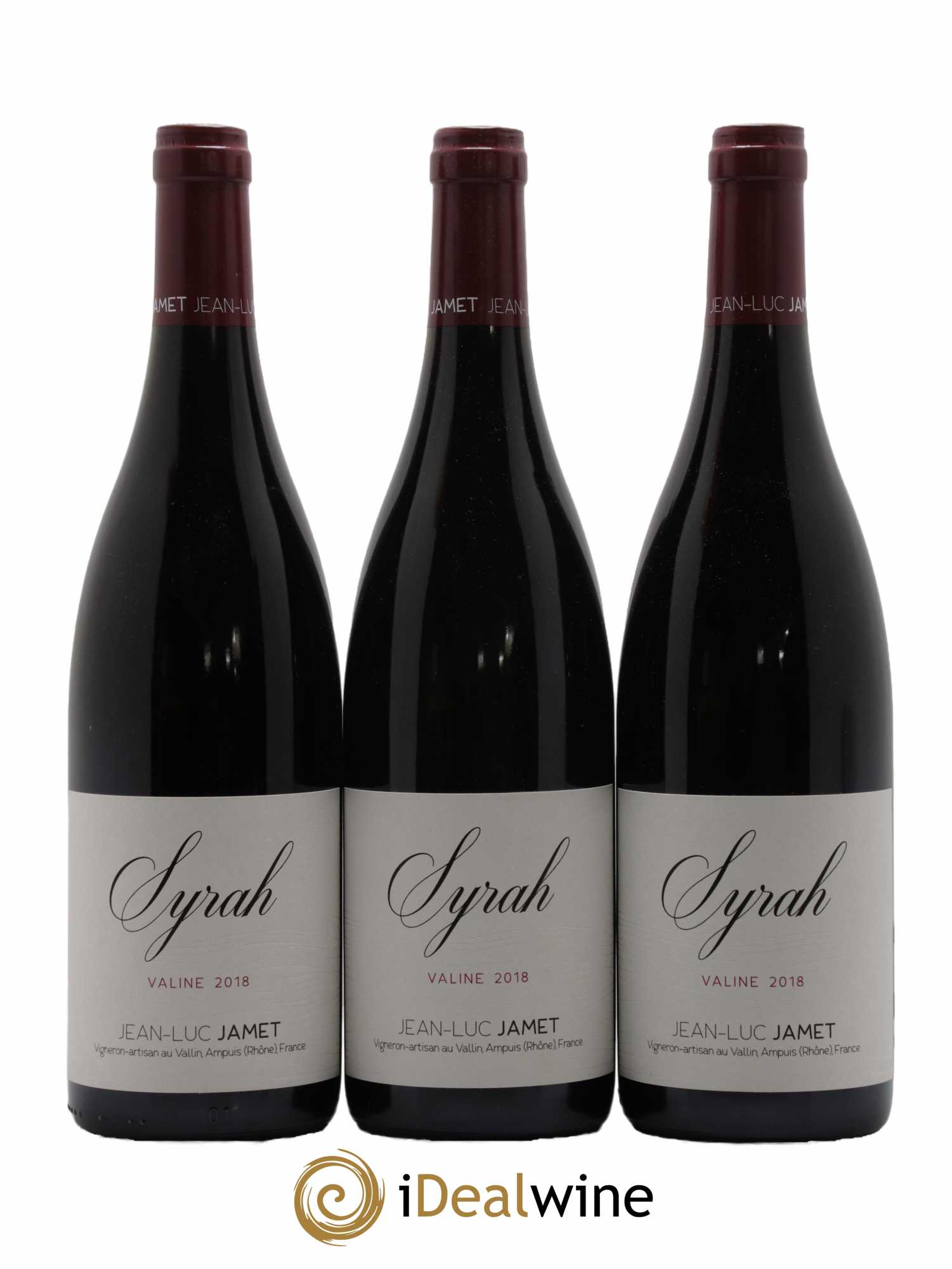 Collines Rhodaniennes Valine Jean-Luc Jamet 2018 - Lot de 3 bouteilles - 0