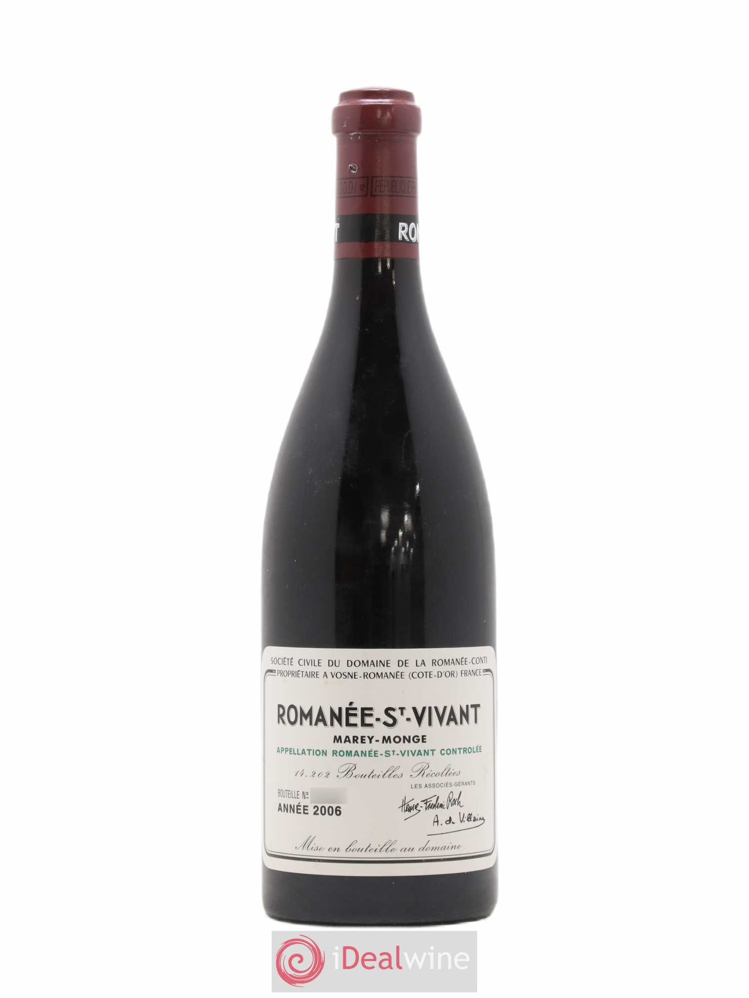Romanée-Saint-Vivant Grand Cru Domaine de la Romanée-Conti 2006 - Lot de 1 bouteille - 0