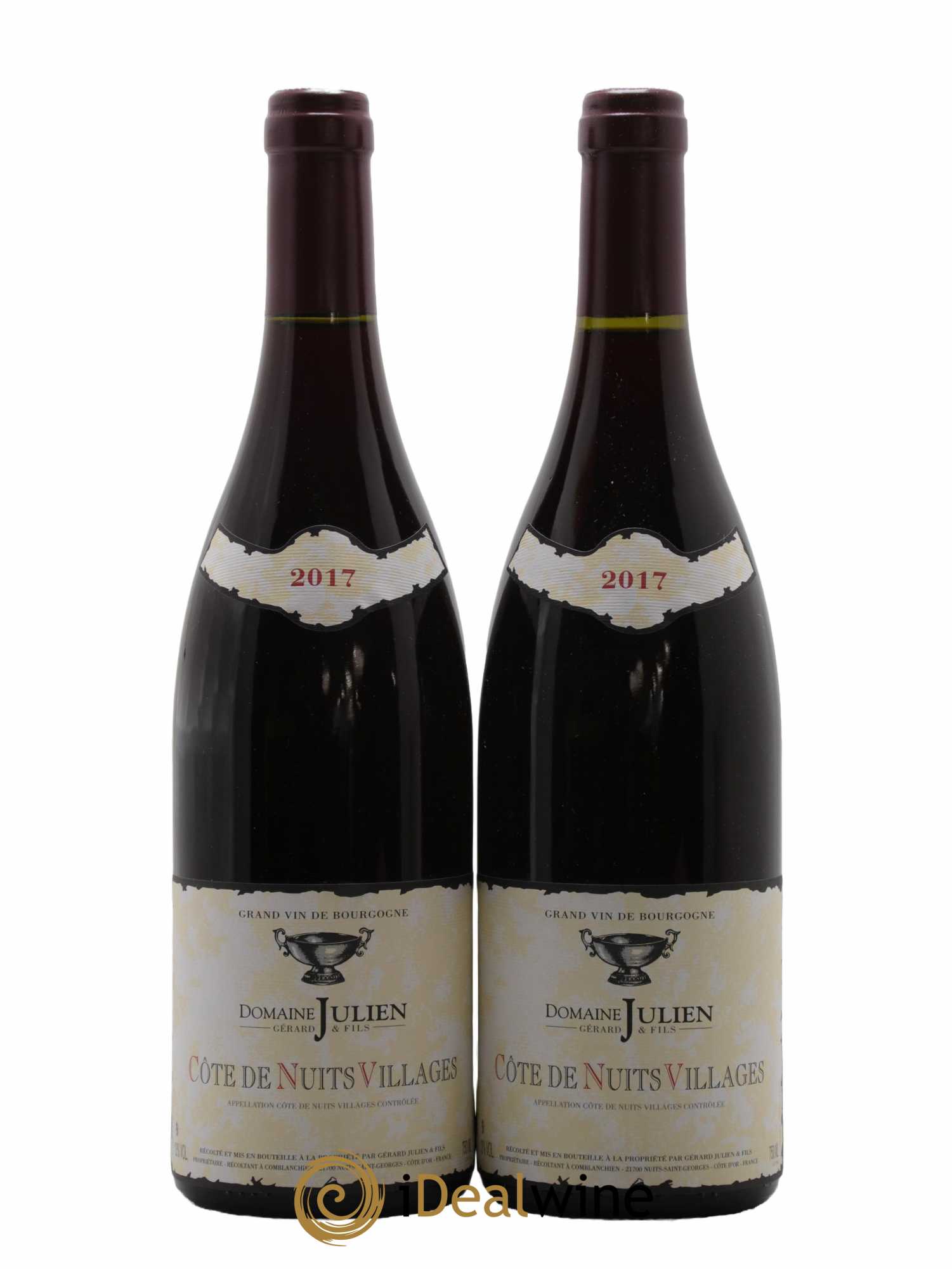 Côte de Nuits-Villages Domaine Julien 2017 - Lot de 2 bouteilles - 0
