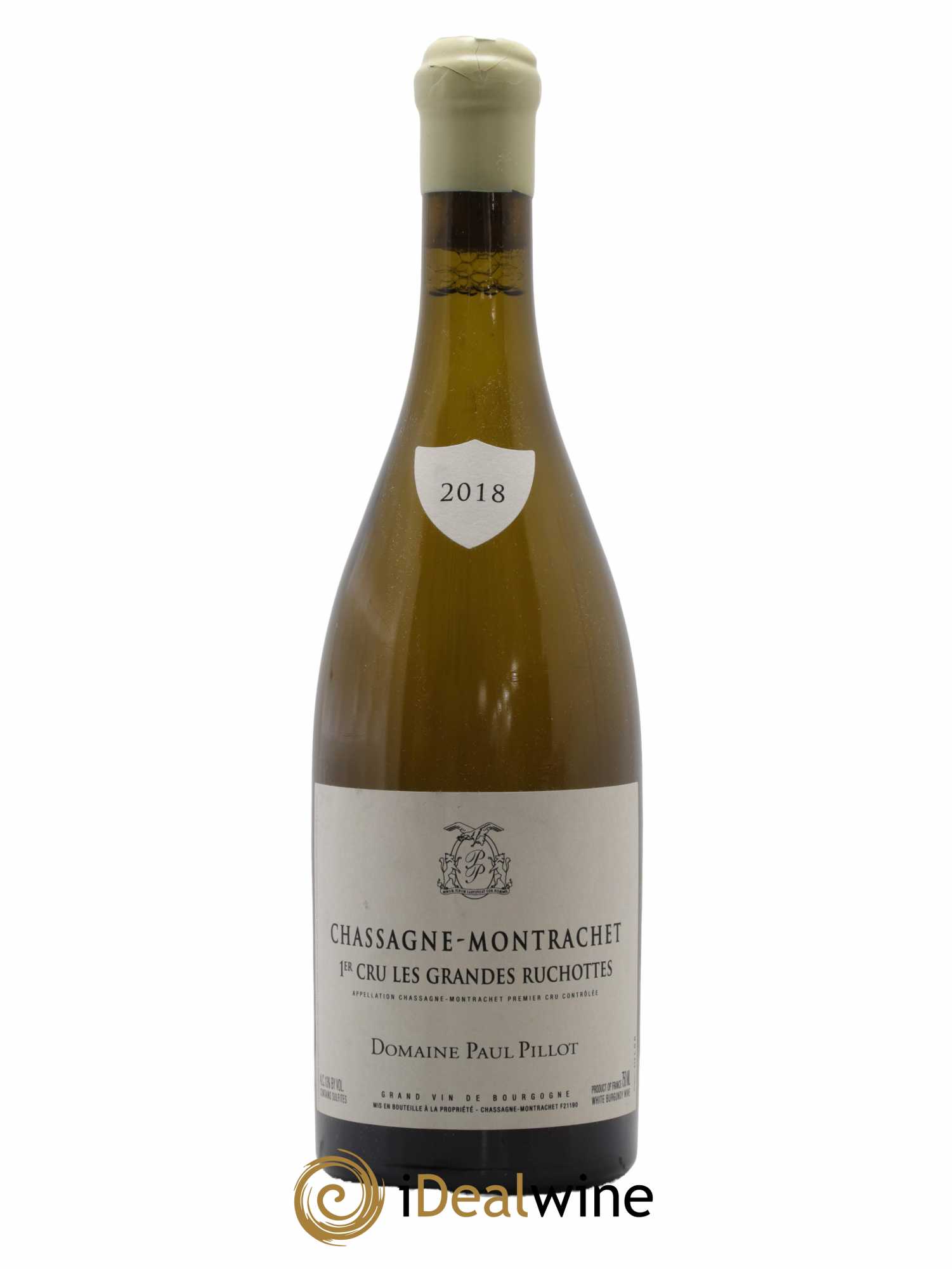Chassagne-Montrachet 1er Cru Les Grandes Ruchottes Paul Pillot (Domaine) 2018 - Lot de 1 bouteille - 0