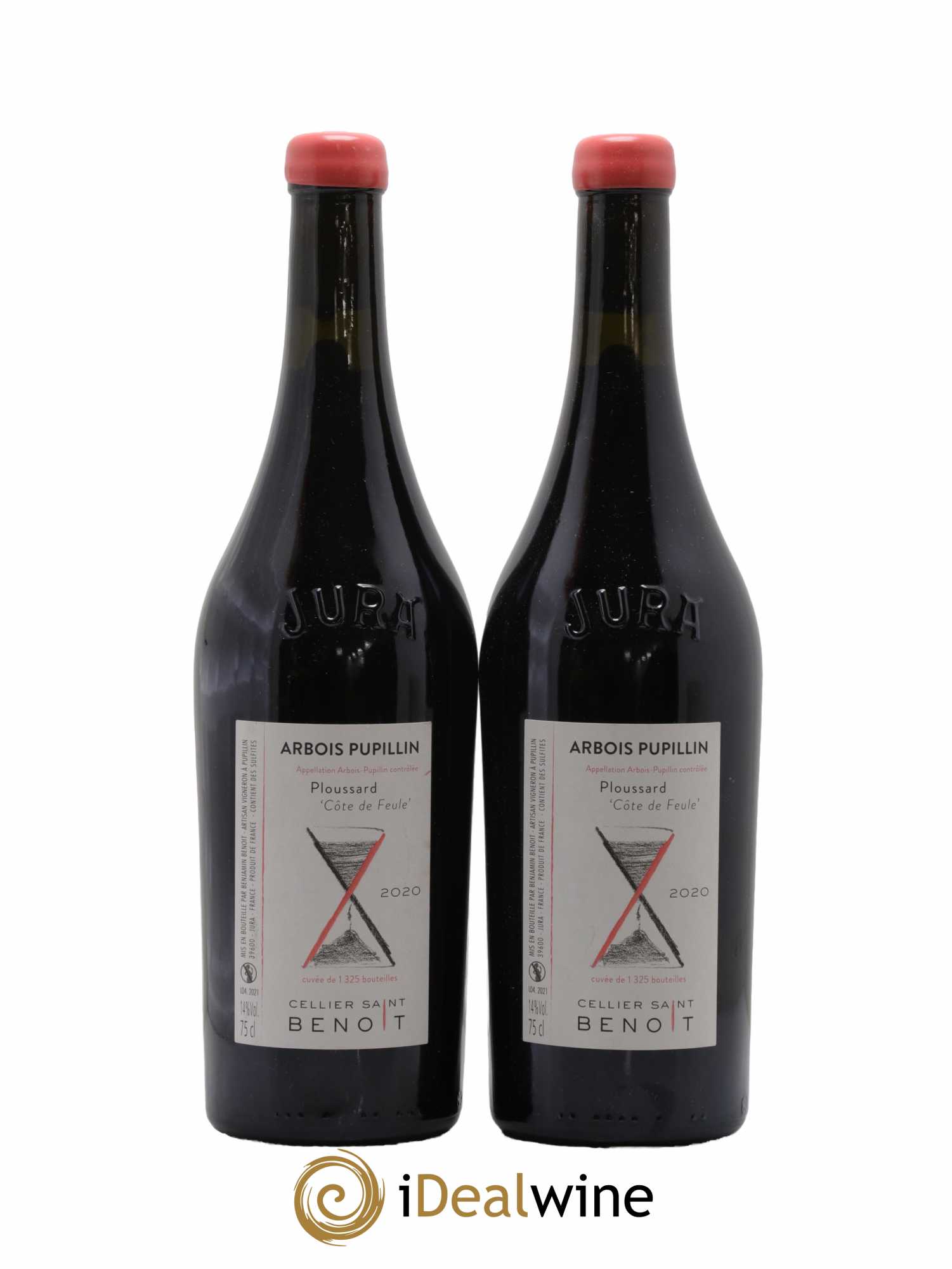 Arbois-Pupillin Ploussard Côte de Feule Cellier Saint Benoît 2020 - Lot de 2 bouteilles - 0