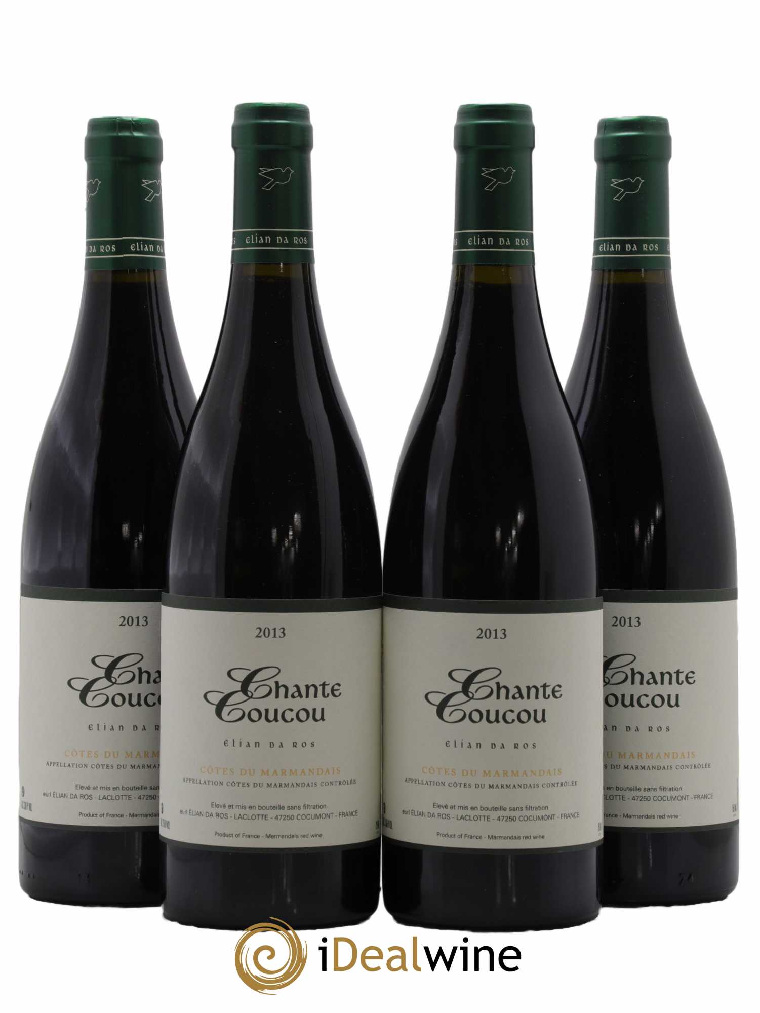 Côtes du Marmandais Chante Coucou Elian Da Ros (Domaine) 2013 - Lot de 4 bouteilles - 0