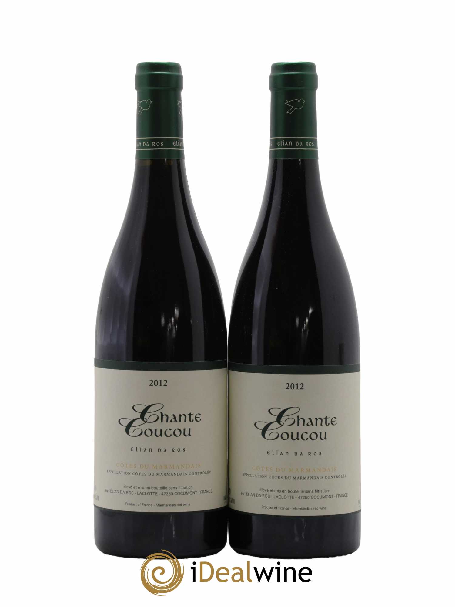 Côtes du Marmandais Chante Coucou Elian Da Ros (Domaine) 2012 - Lot de 2 bouteilles - 0