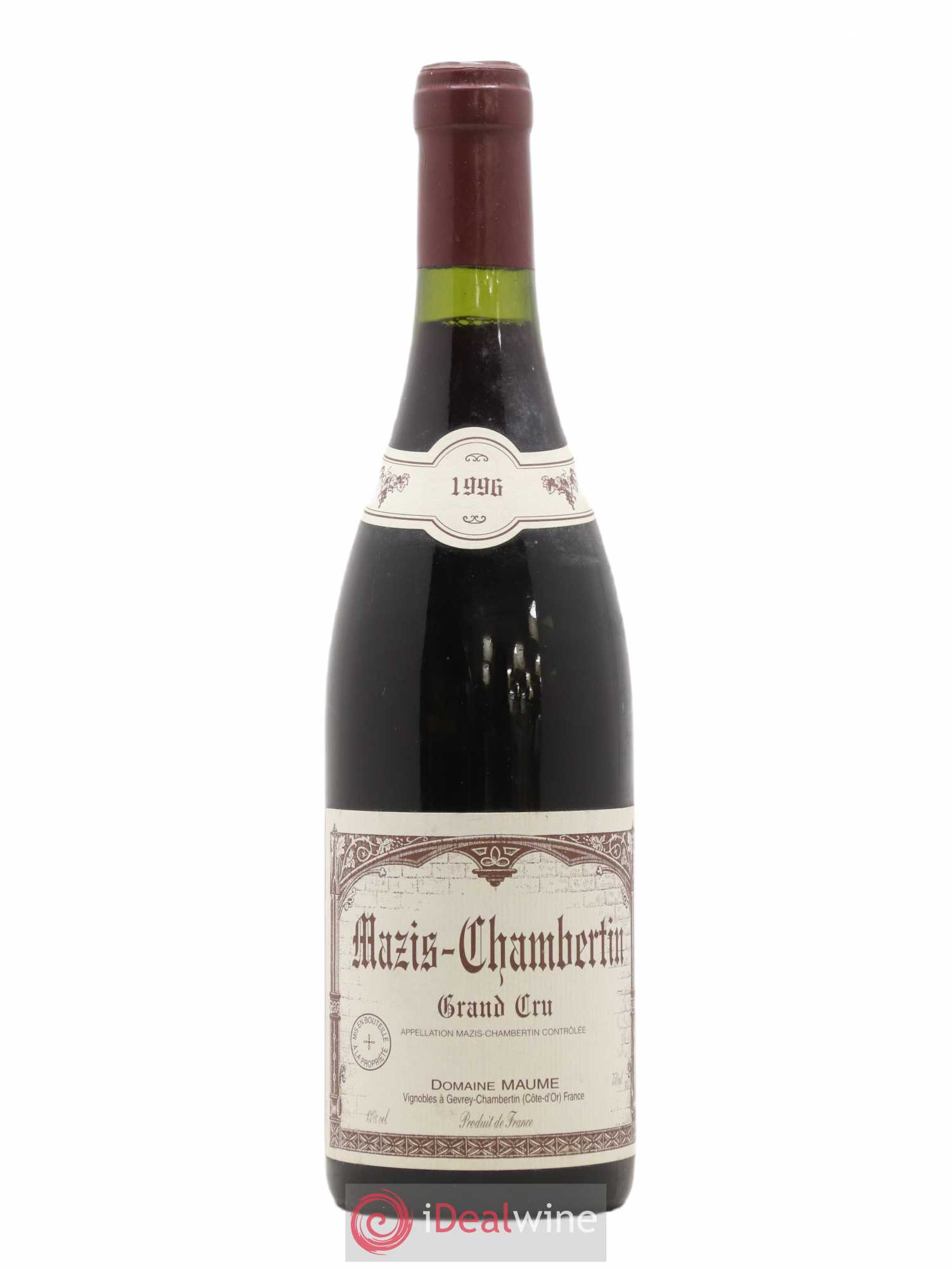 Mazis-Chambertin Grand Cru Maume (Domaine) 1996 - Lot de 1 bouteille - 0
