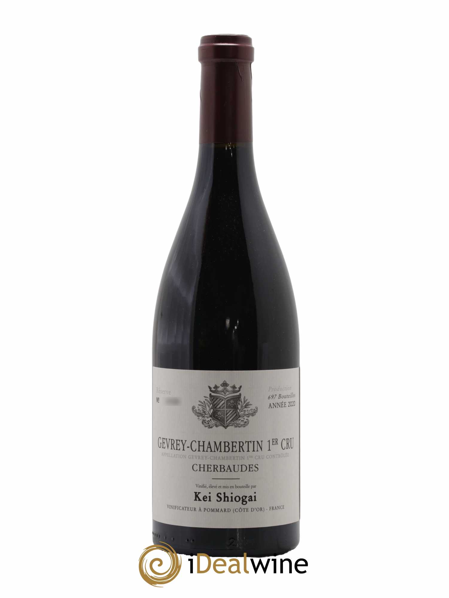 Gevrey-Chambertin 1er Cru Cherbaudes Kei Shiogai 2020 - Lot de 1 bouteille - 0