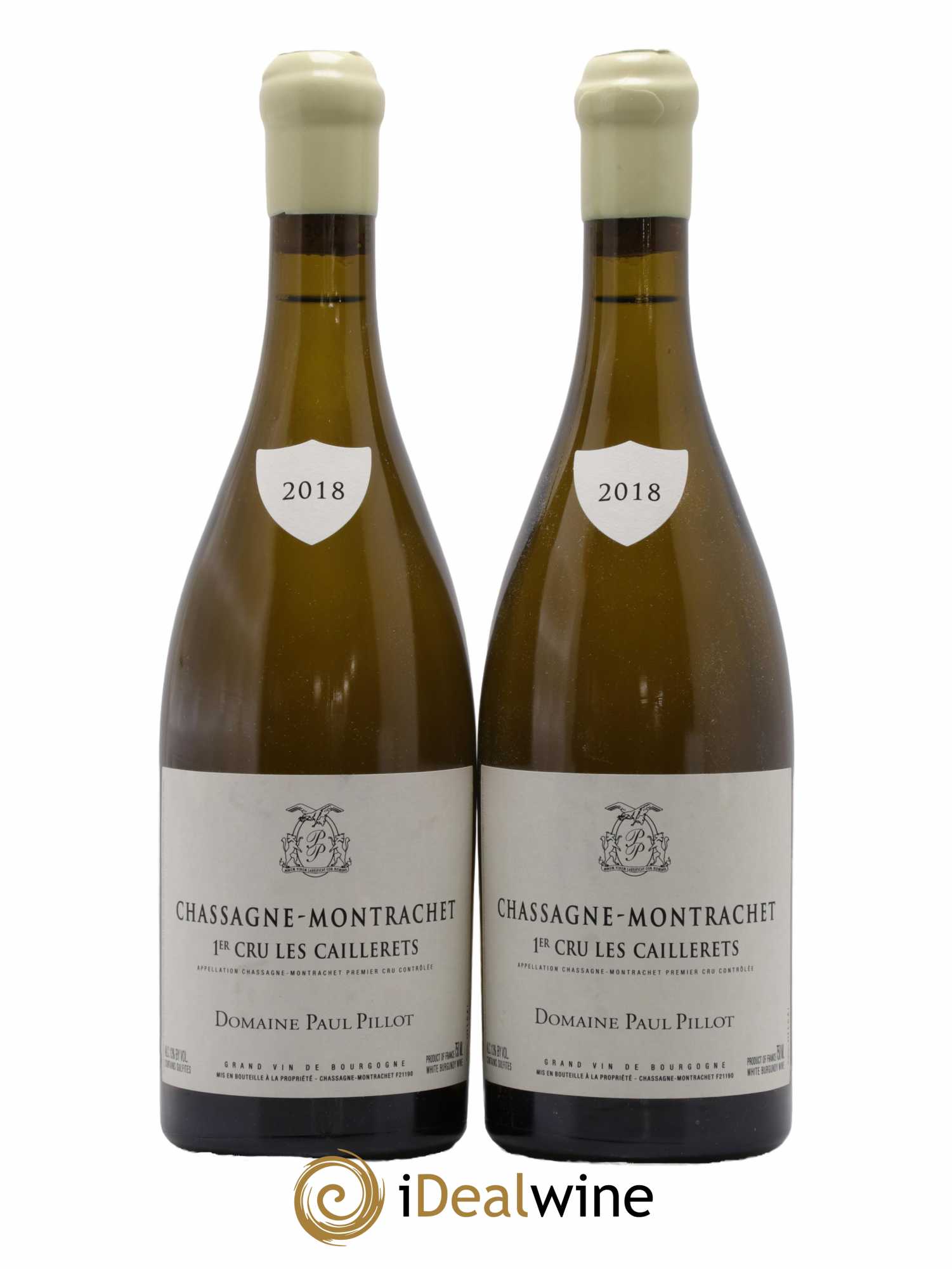 Chassagne-Montrachet 1er Cru Les Caillerets Paul Pillot (Domaine) 2018 - Lot de 2 bouteilles - 0