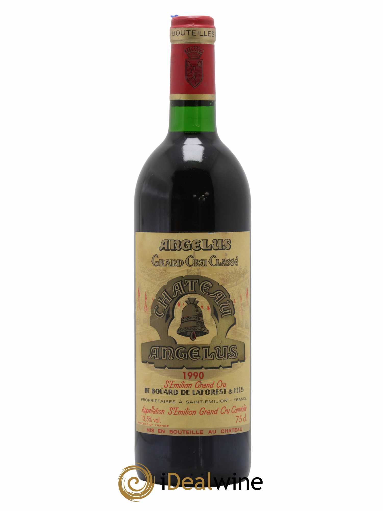 Château Angélus 1er Grand Cru Classé A 1990 - Lot de 1 bouteille - 0