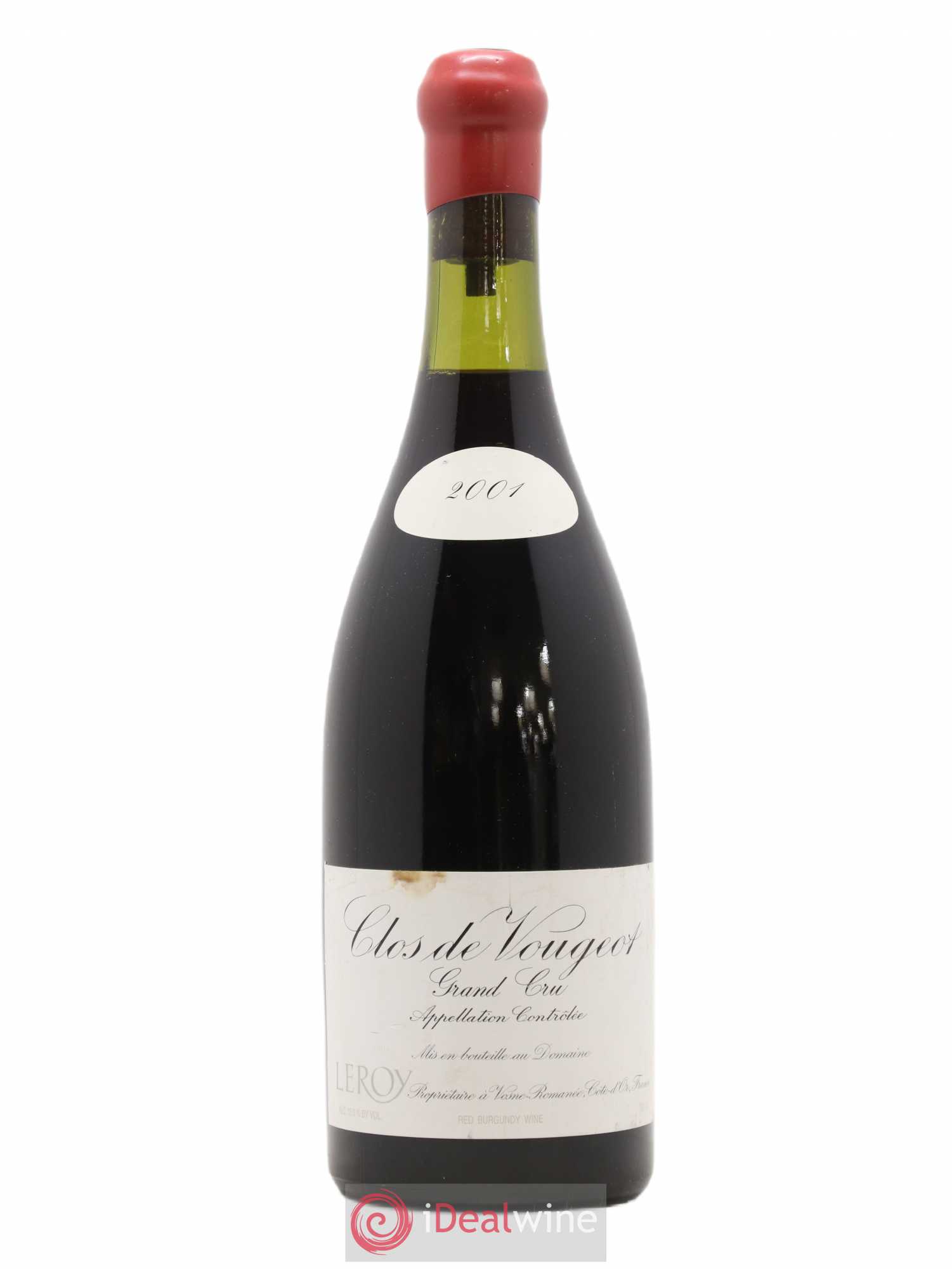Clos de Vougeot Grand Cru Leroy (Domaine) 2001 - Lot de 1 bouteille - 0