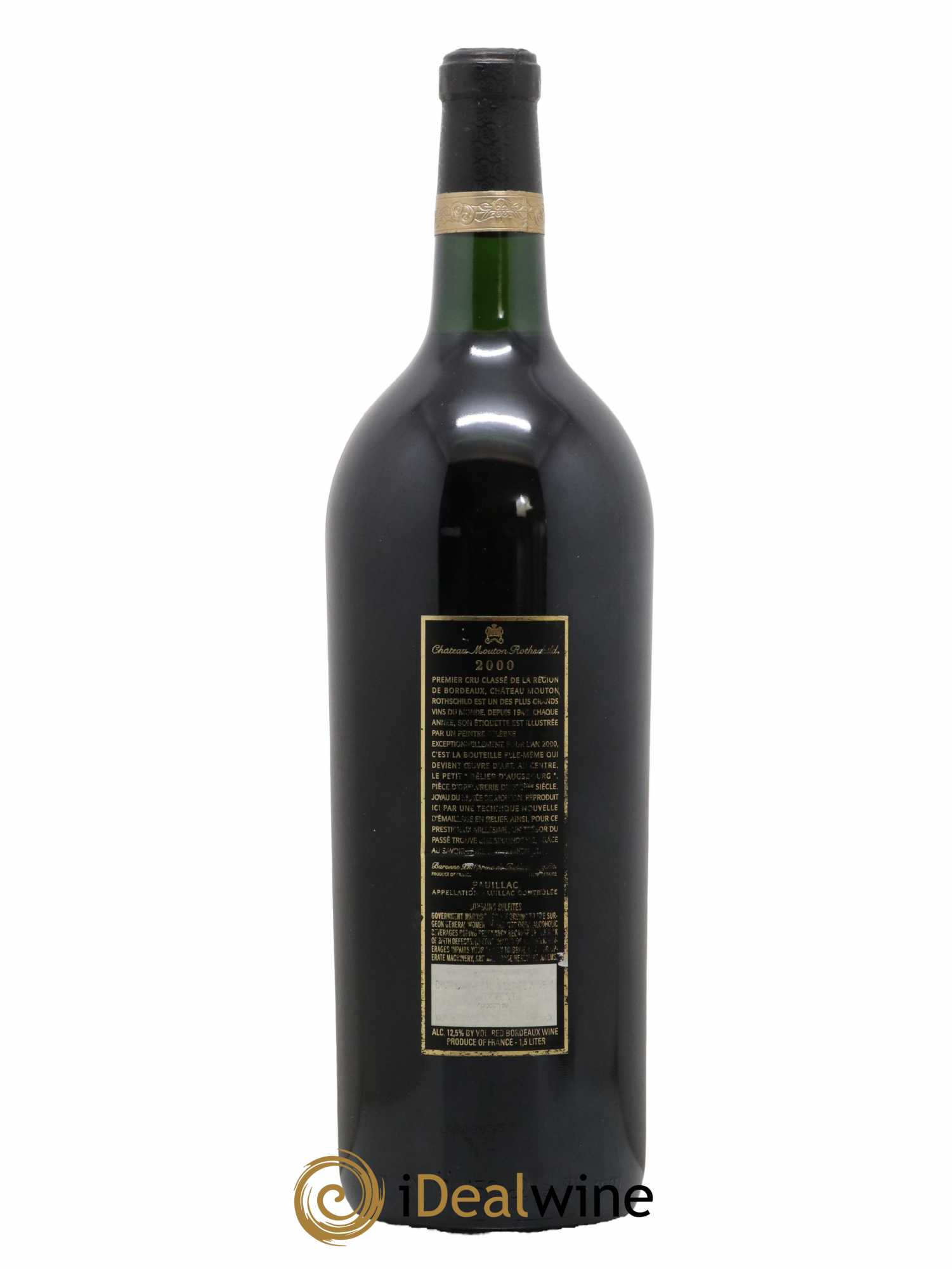 Château Mouton Rothschild 1er Grand Cru Classé 2000 - Lot de 1 magnum - 1