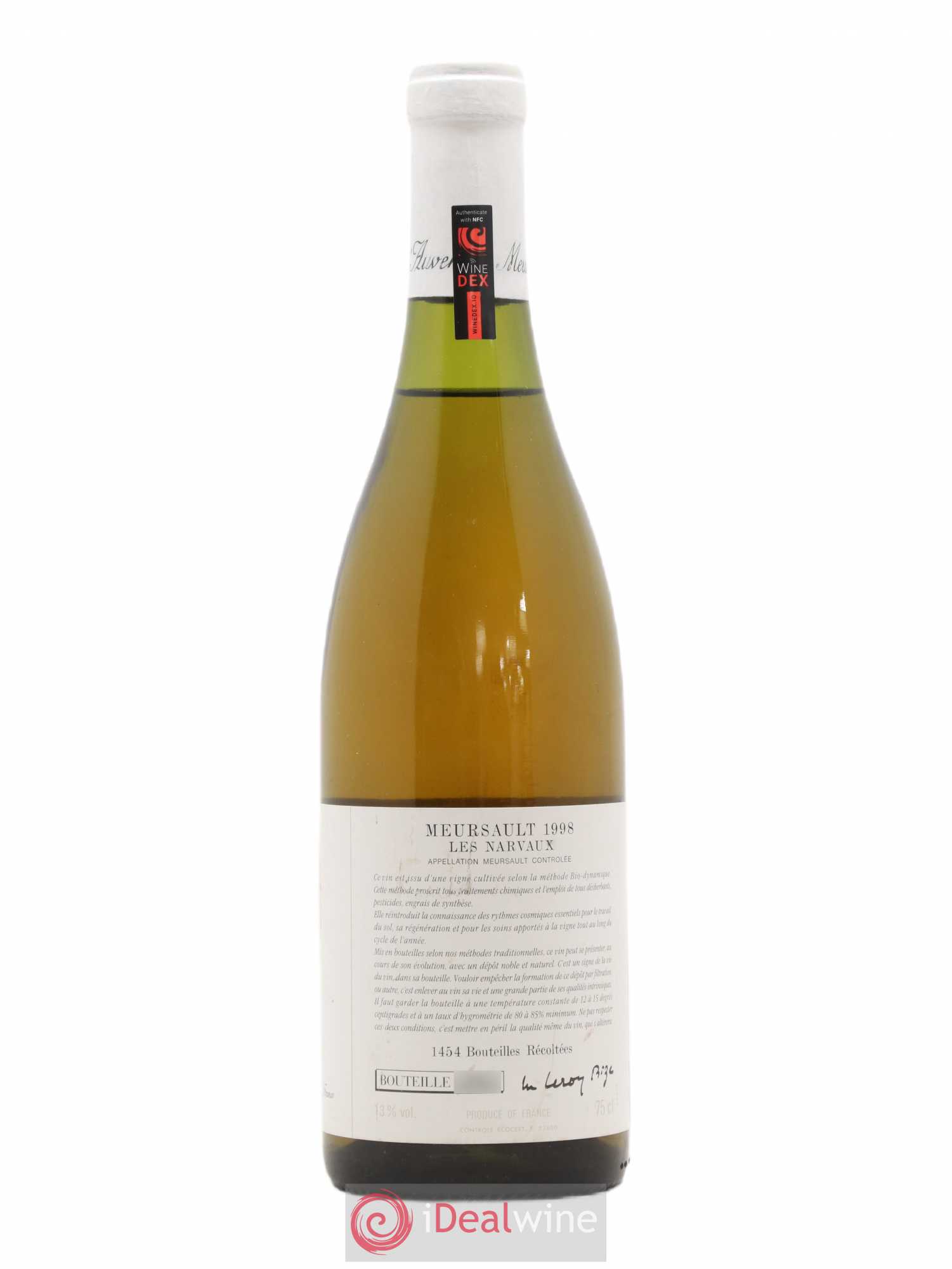 Meursault Les Narvaux d'Auvenay (Domaine) 1998 - Lot de 1 bouteille - 1